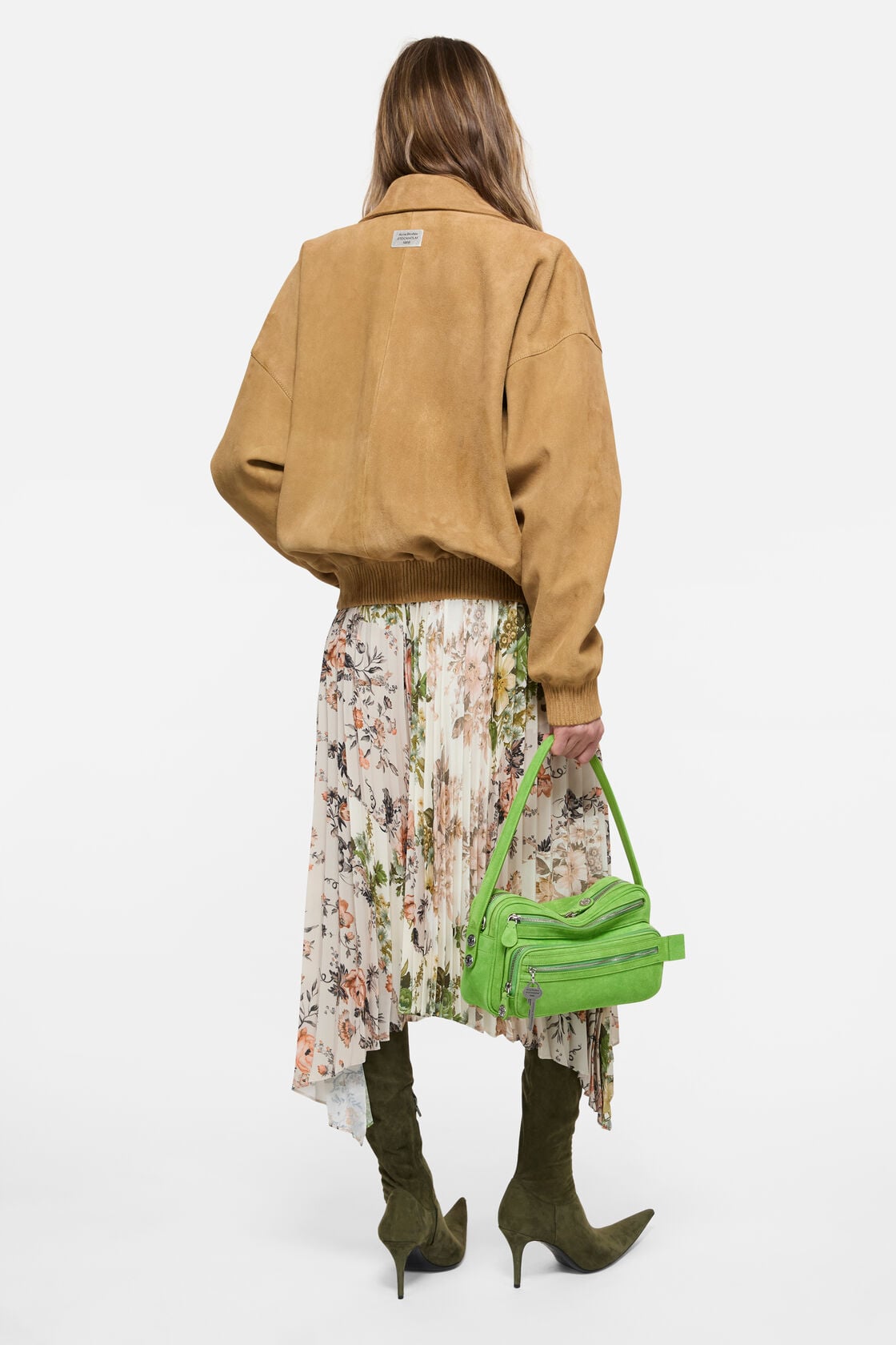 Suede blouson jacket, Camel Beige, 2000x