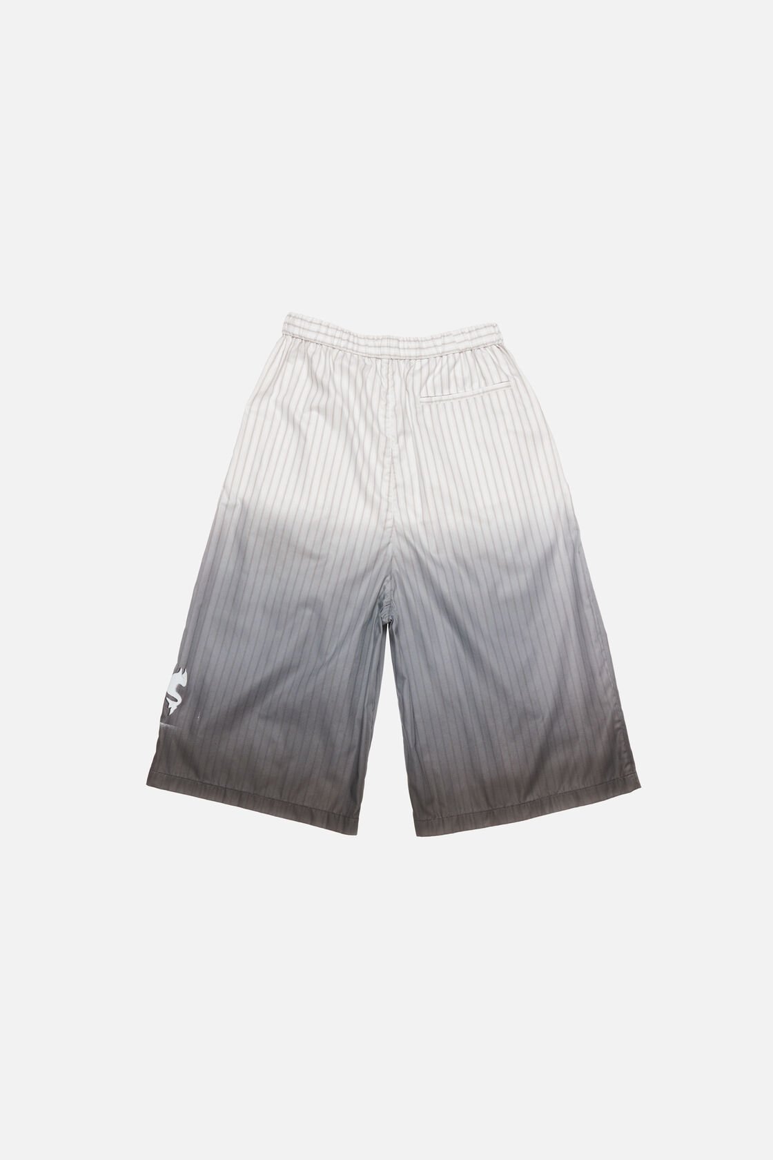 Oversized logo shorts, White/brown, 2000x