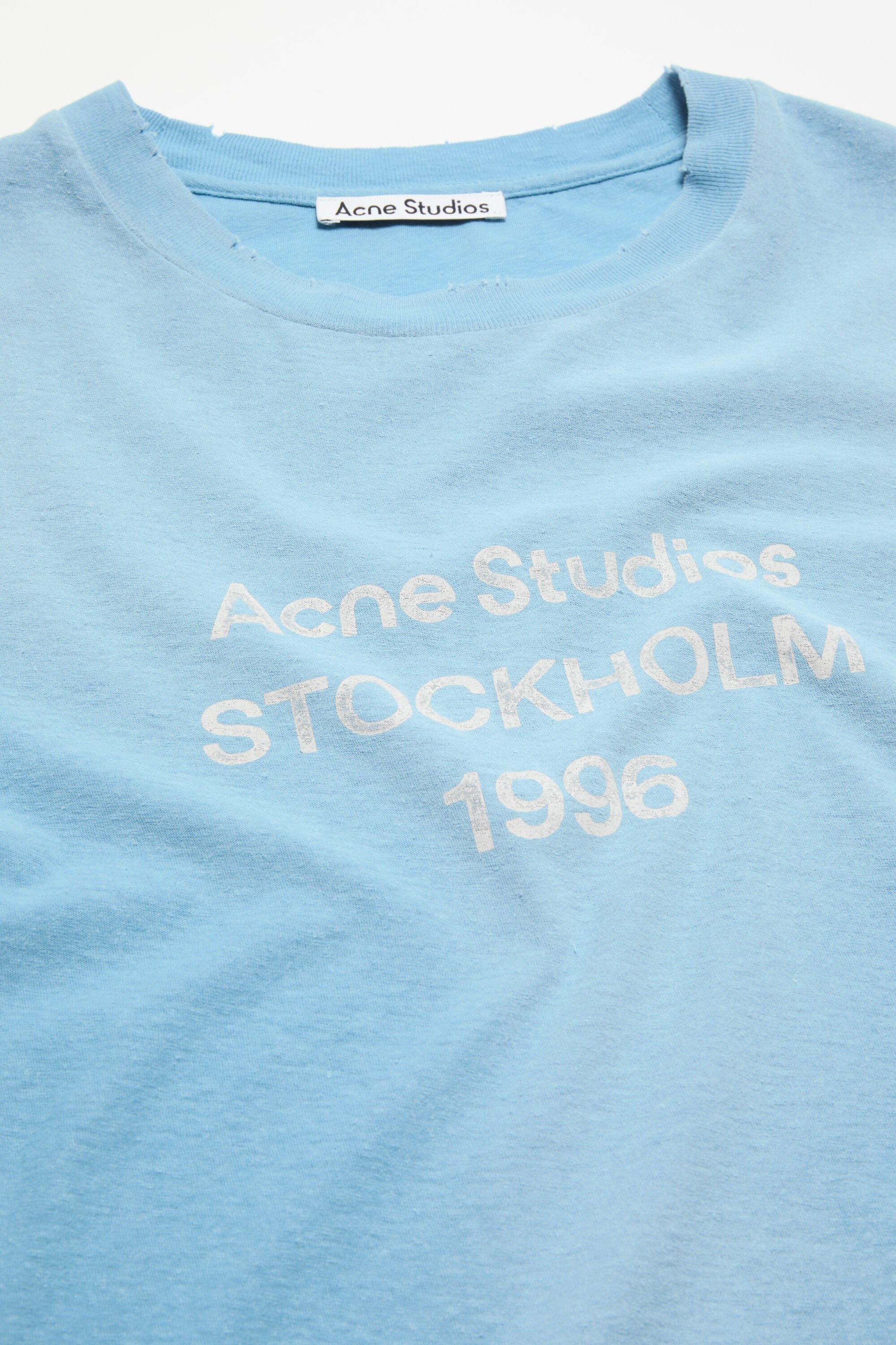 Acne Studios - Fitted logo t-shirt - Cornflower blue