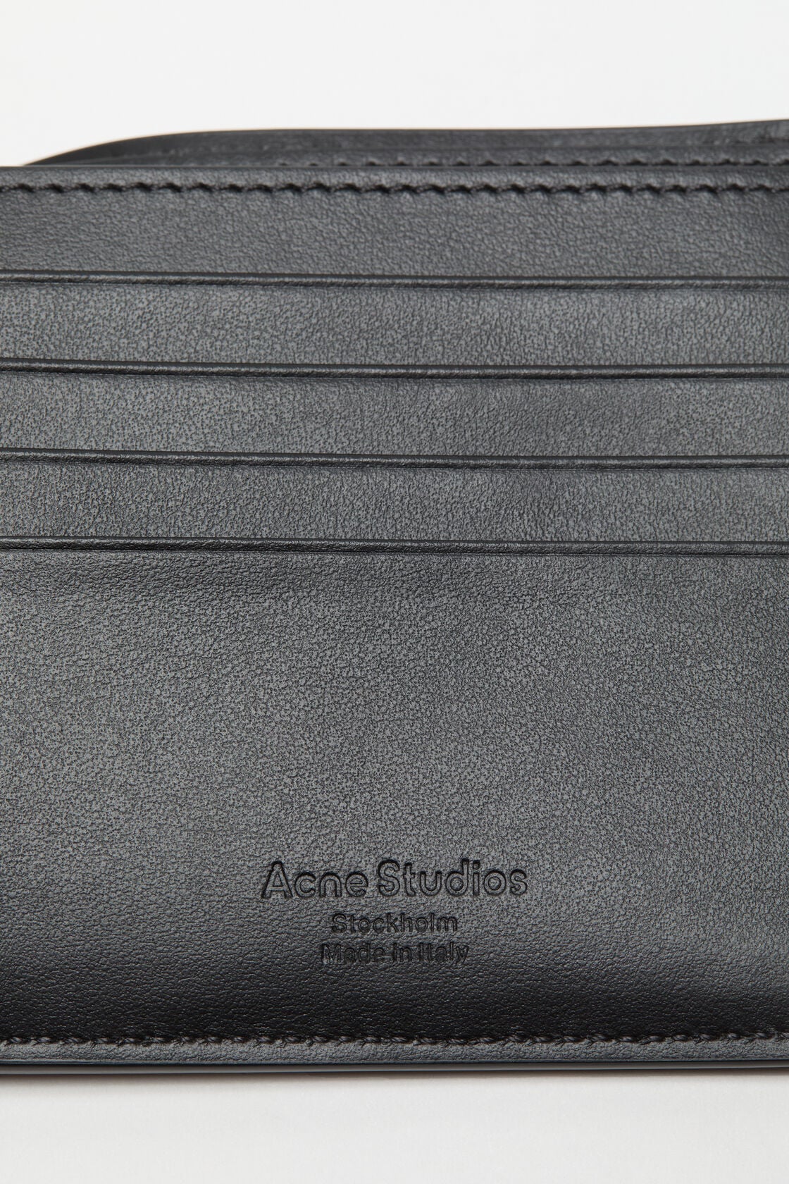 Folded leather wallet, Dark brown, 2000x