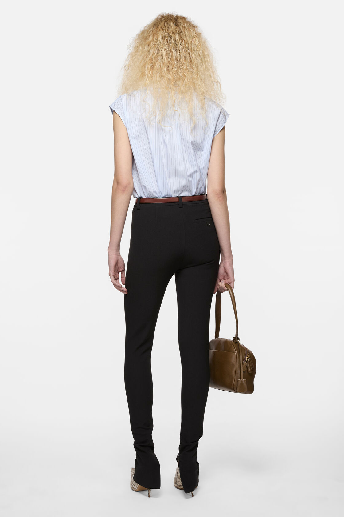 Stretch wool trousers, Black, 2000x