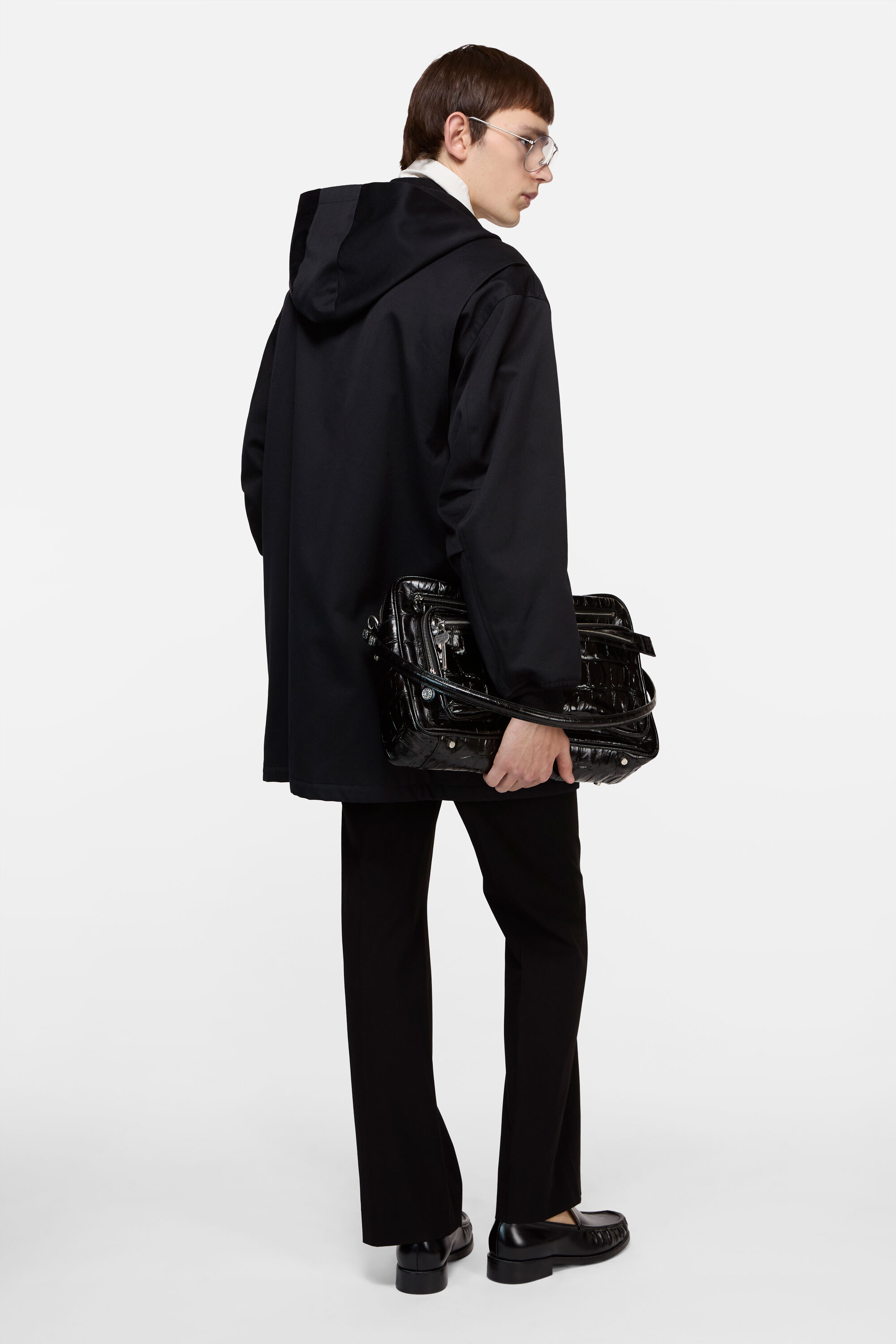 Acne Studios - Twill jacket with hood - Black