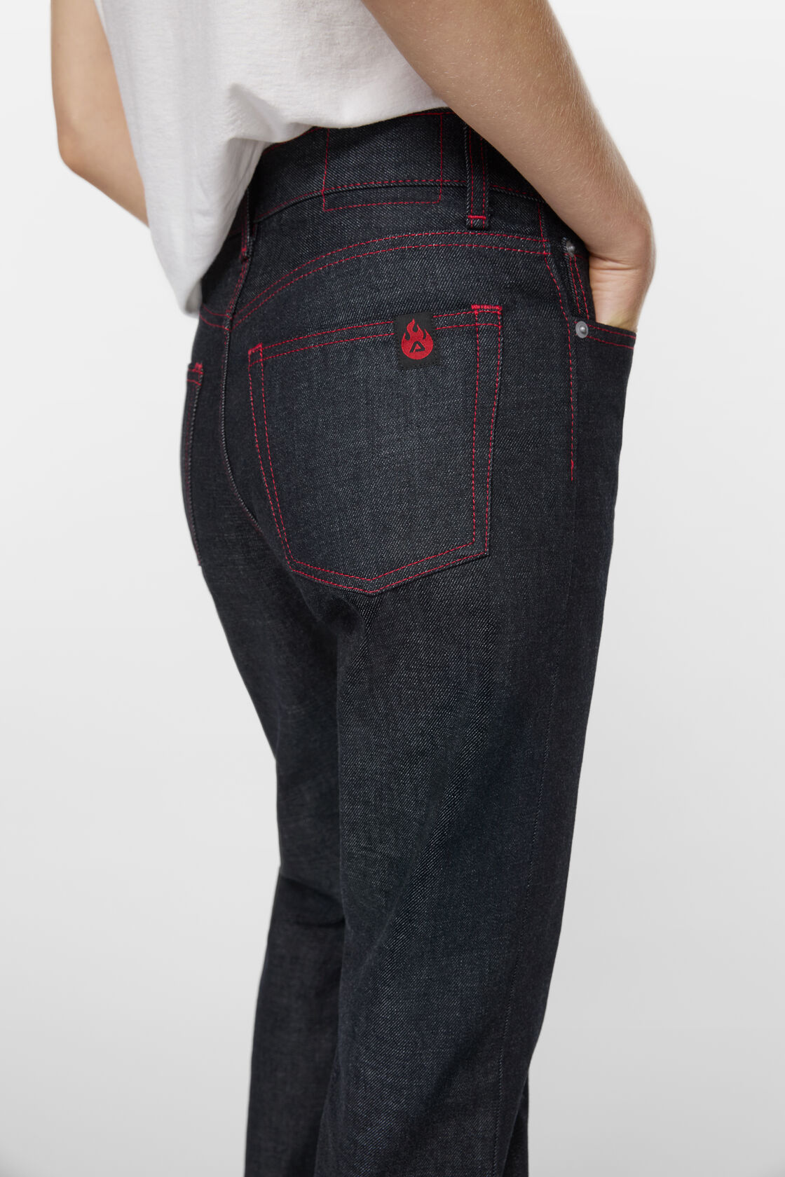 Re-edition raw jeans - 2009F, Mid Blue, 2000x