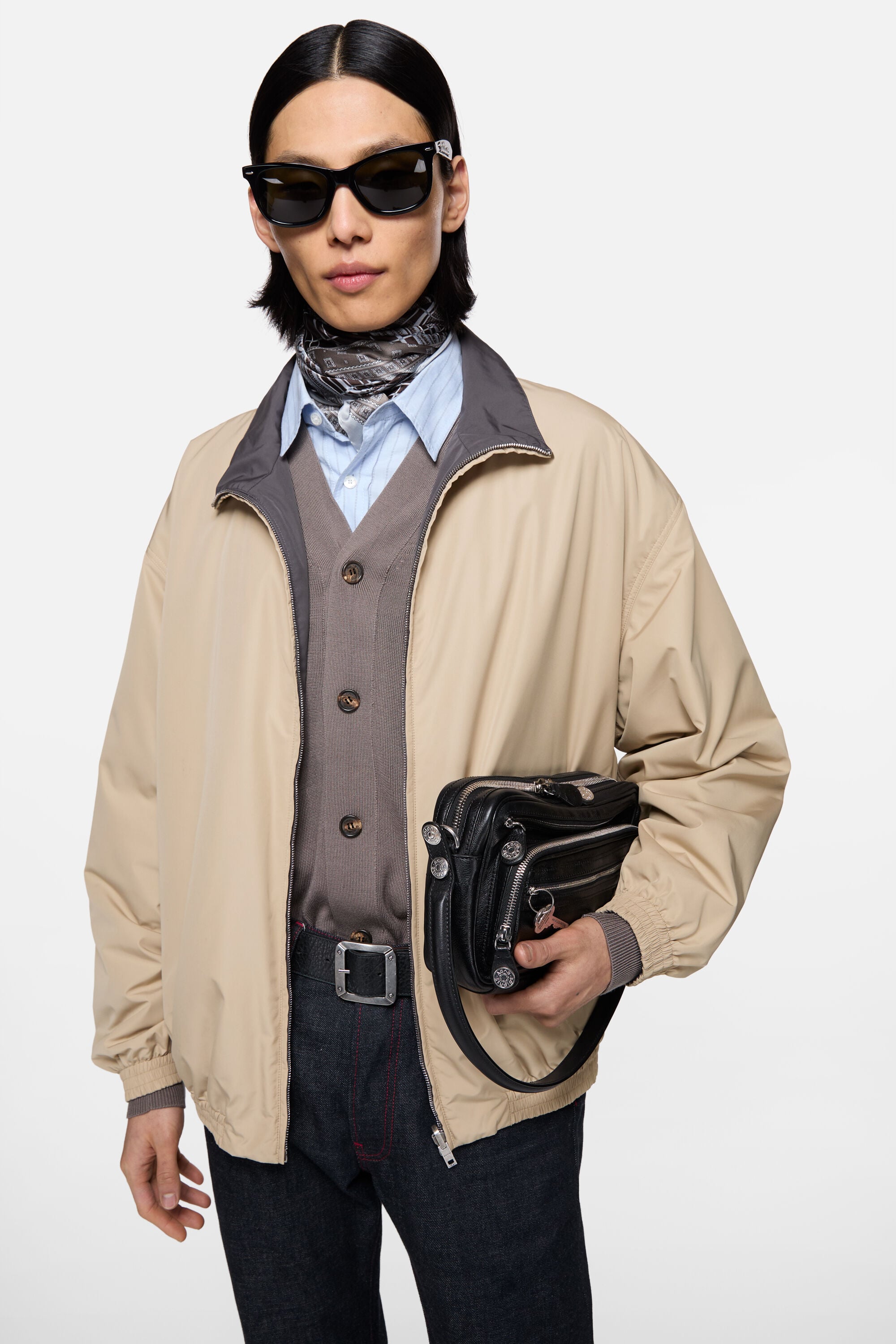 Acne Studios - Reversible logo jacket - Beige