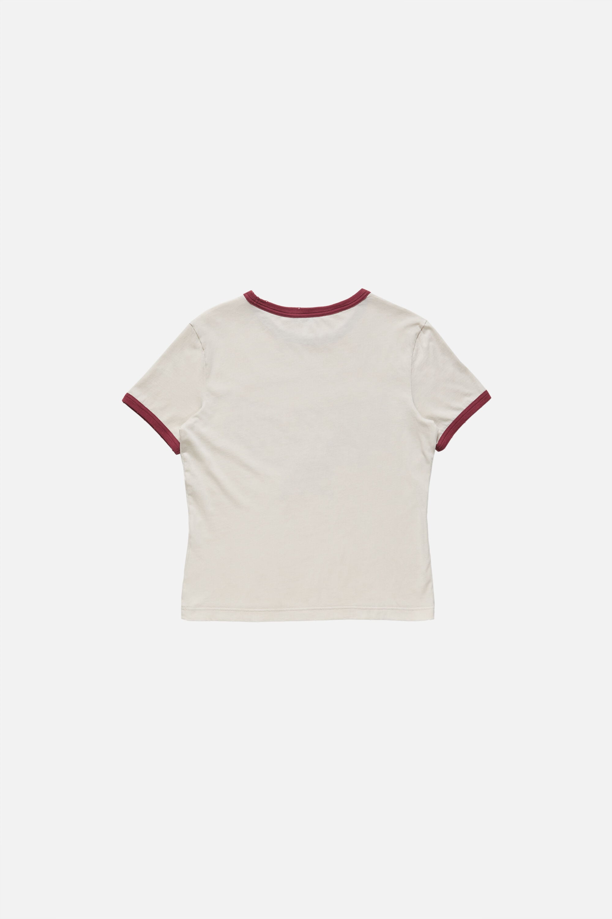 Acne Studios - グラフィックTシャツ - オフホワイト/バーガンディ