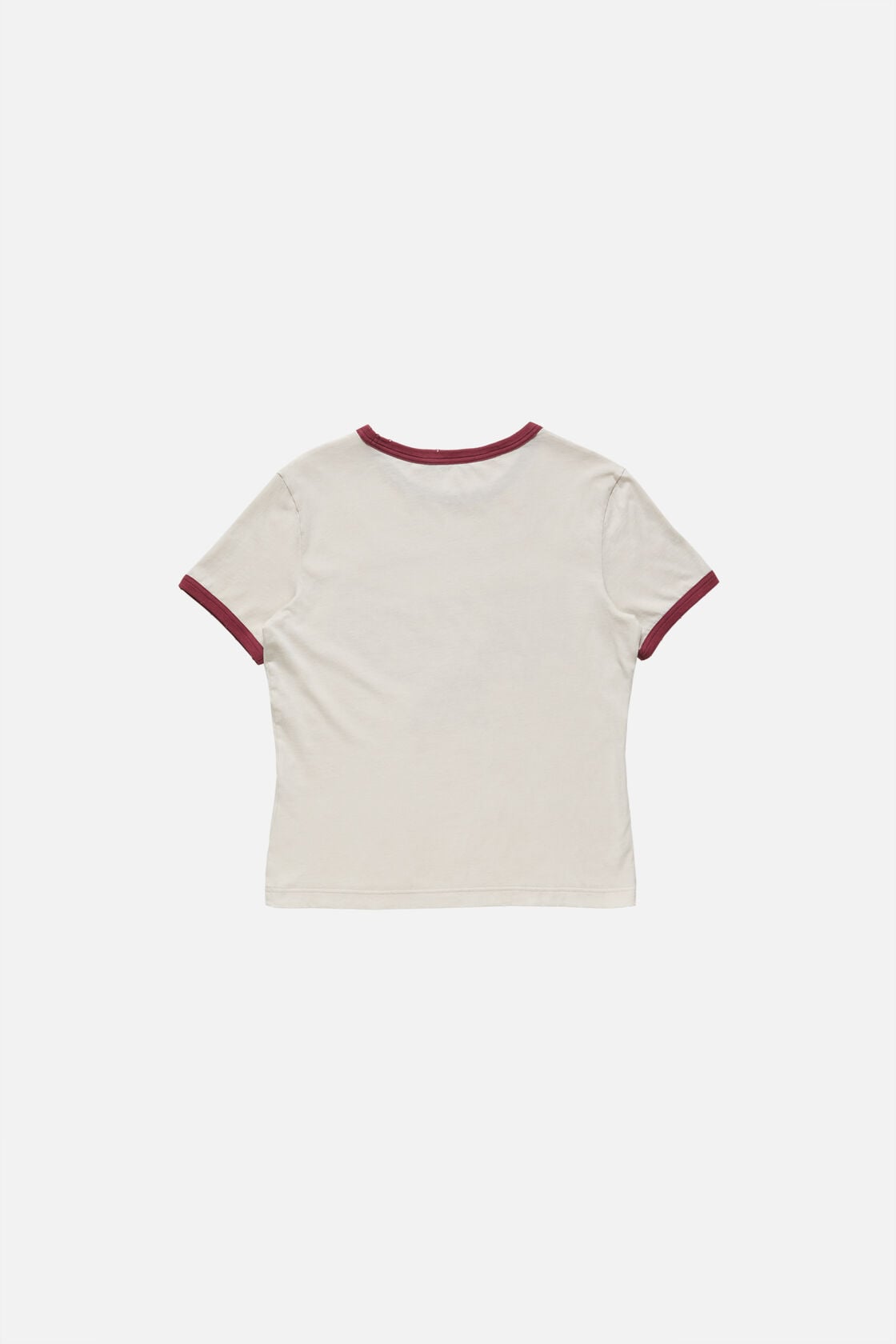 Graphic t-shirt, Off white/burgundy, 2000x