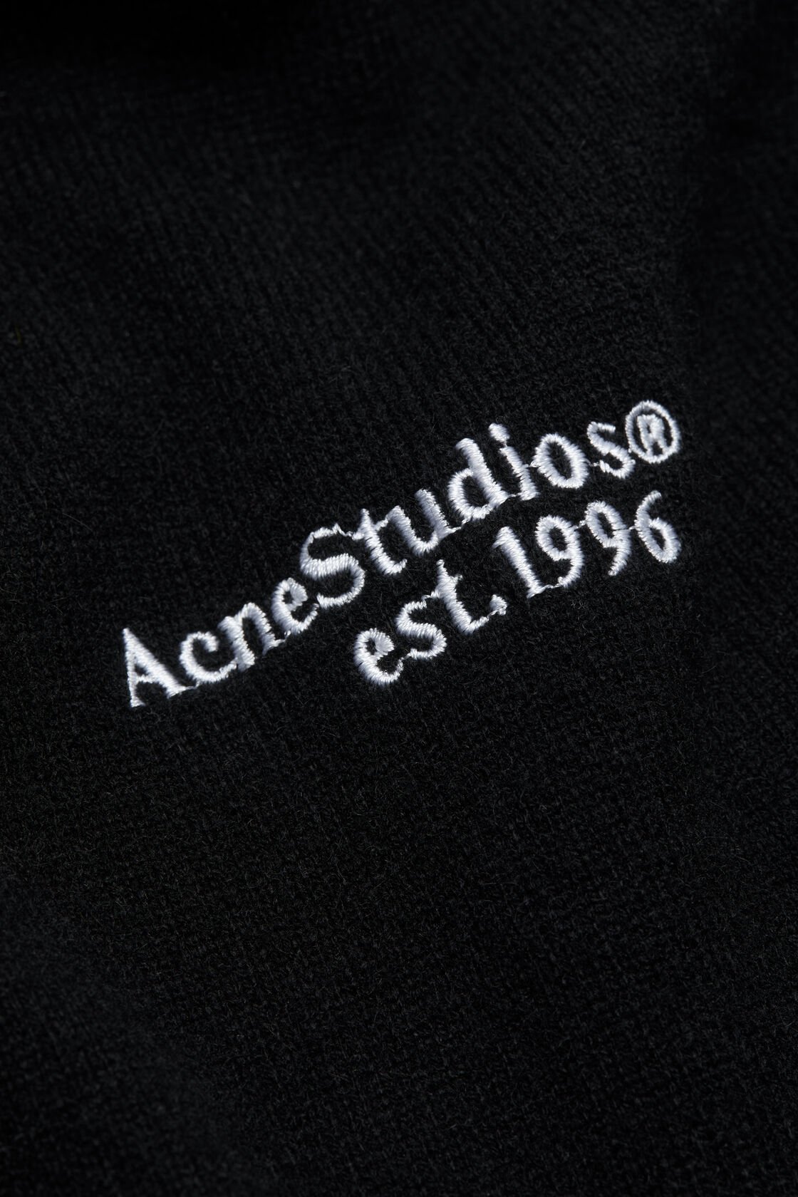 翻领羊毛针织装, 黑色, 2000x