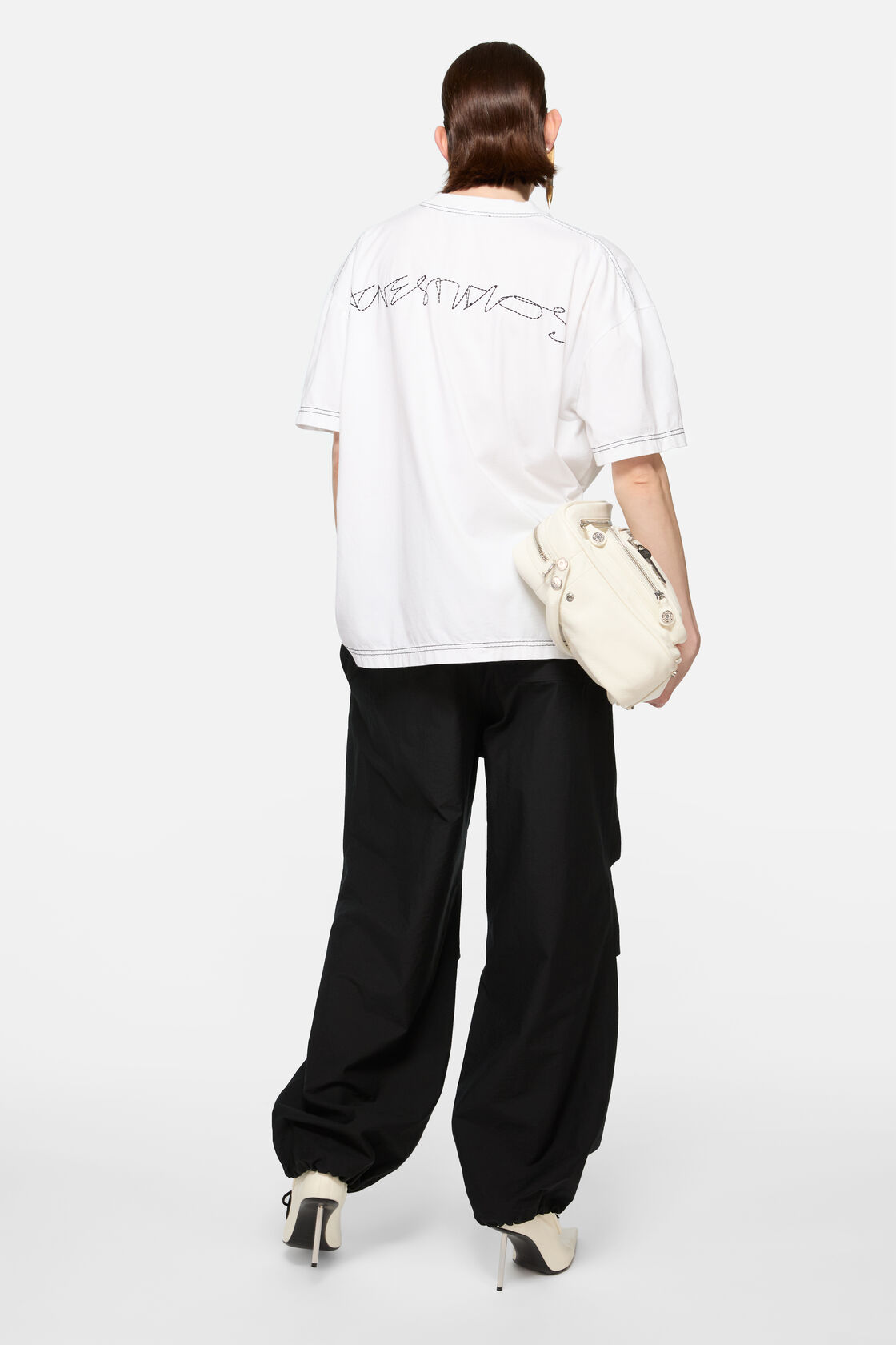 Relaxed fit trousers, Black, 2000x