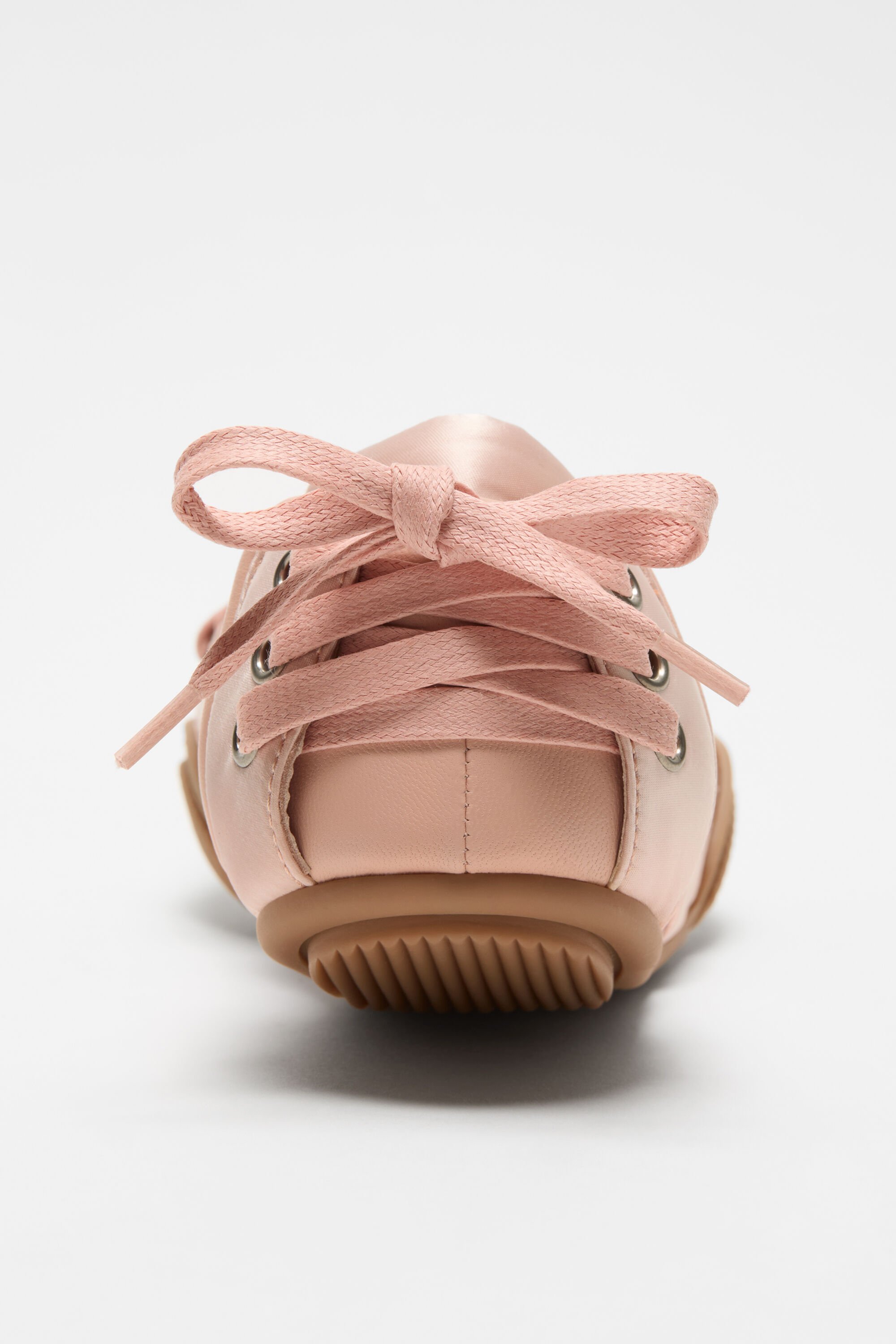 Acne Studios - Lace-up satin shoes - Powder pink