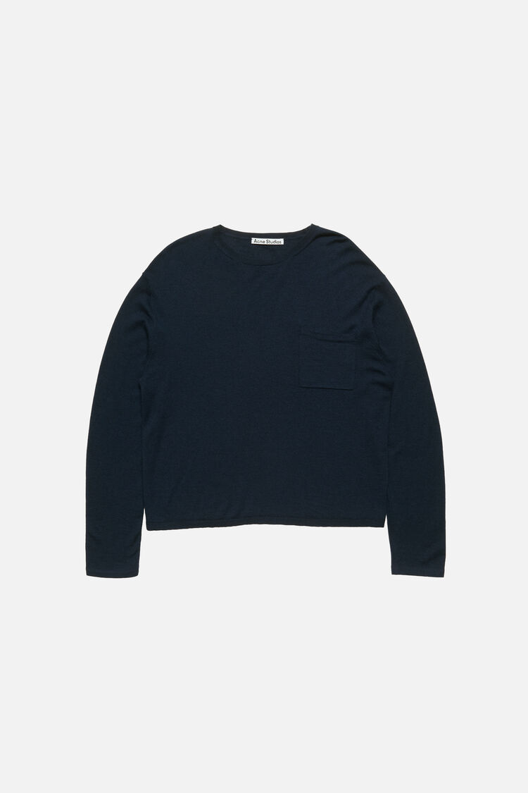 RW-MN-KNIT000010, インクブルー