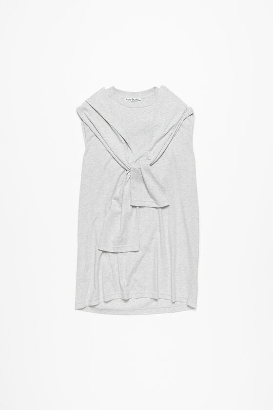 Acne Studios - レイヤードTシャツ - グレーメランジ