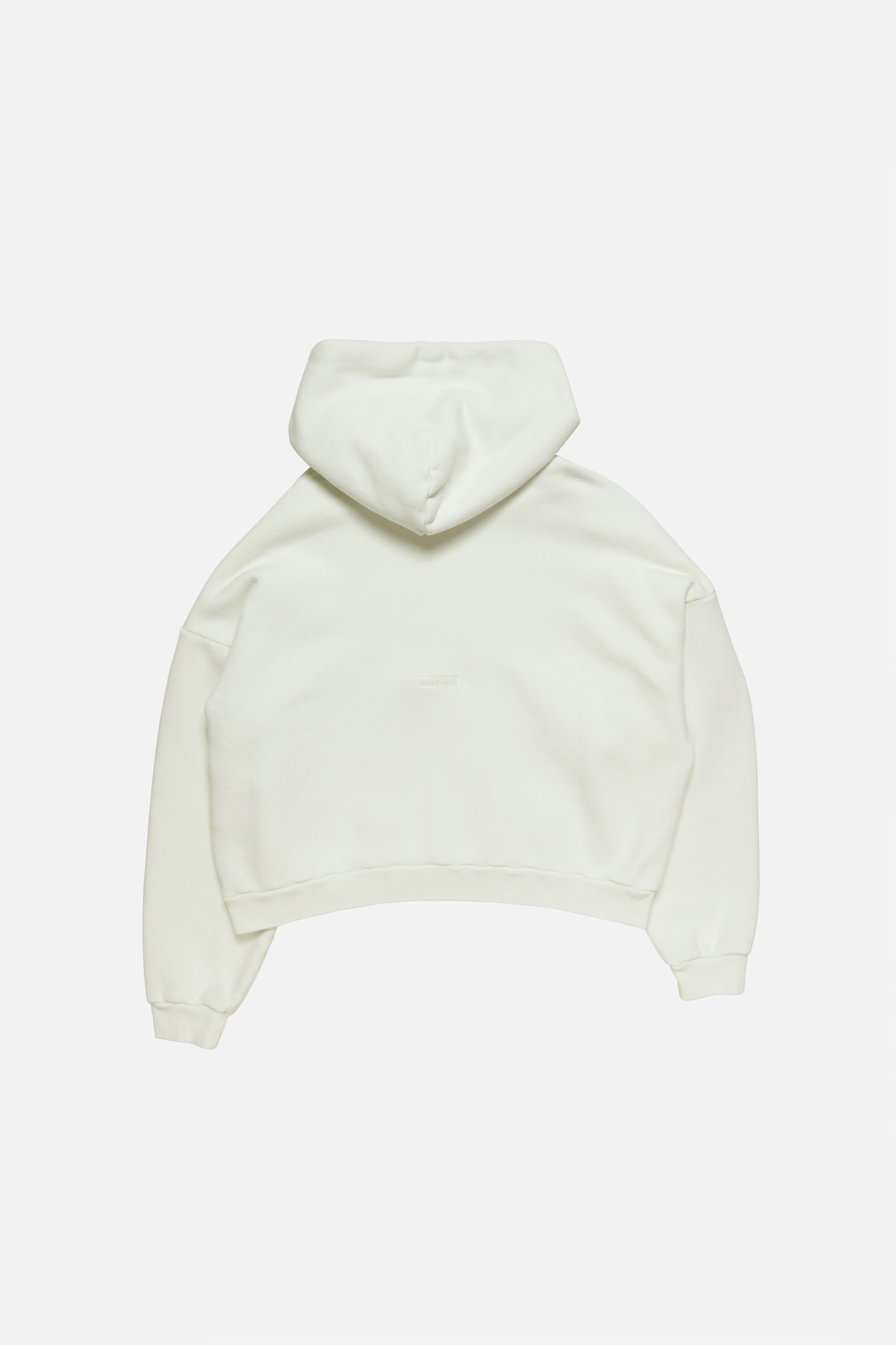 Acne Studios - Rubber stamp logo hoodie - Ice White