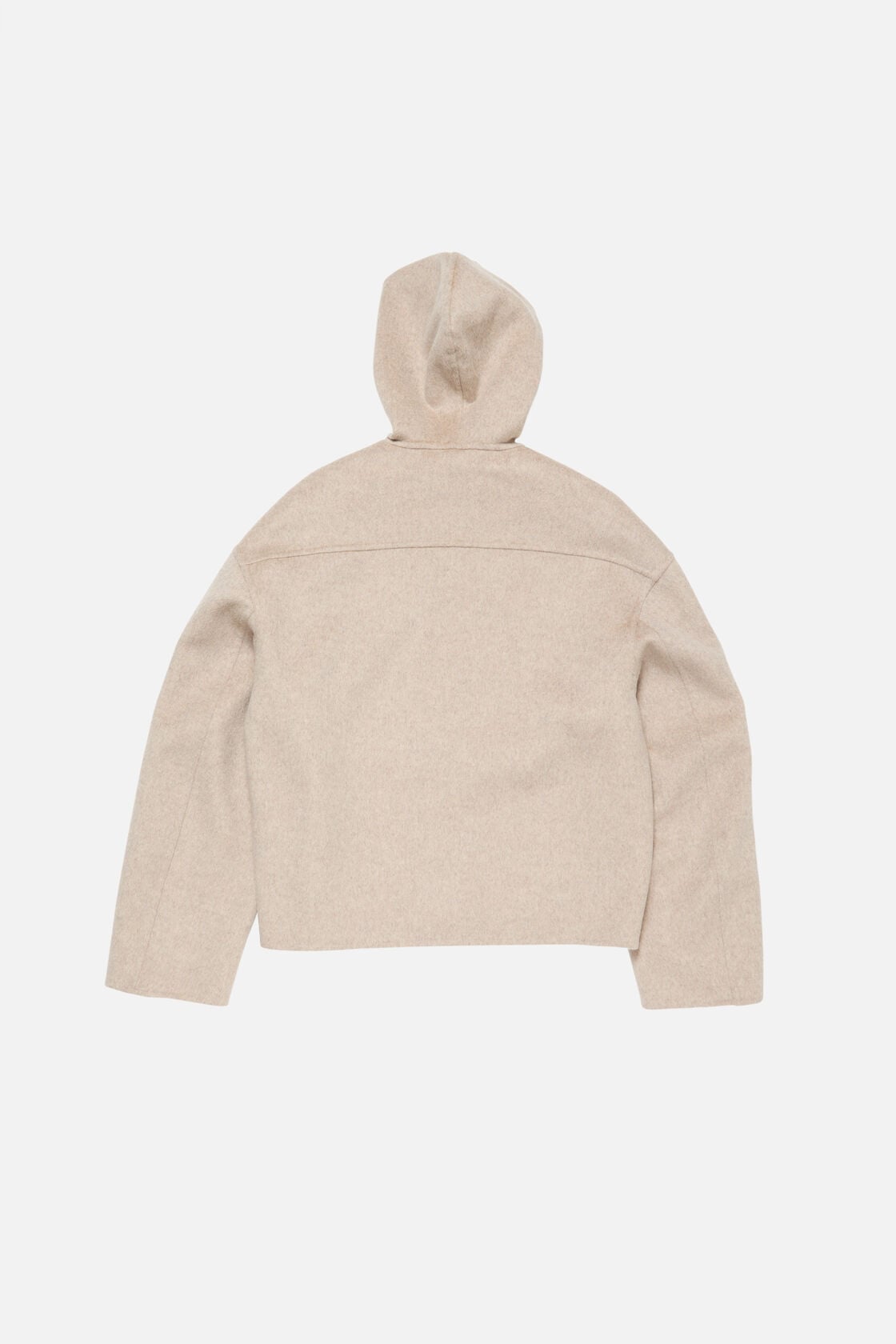 Cashmere jacket with hood, Oatmeal melange, 2000x