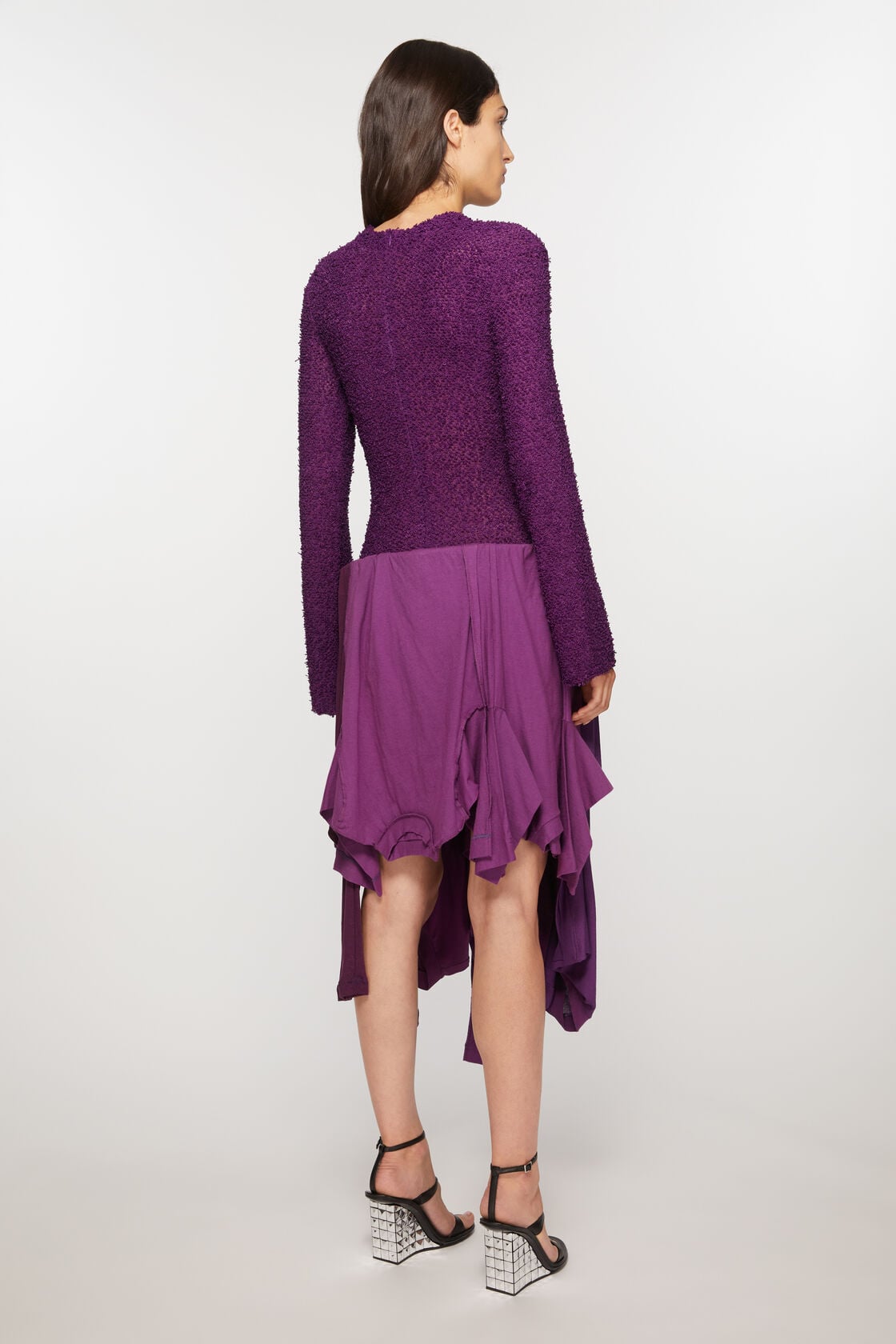 Layered dress, Bright purple, 2000x