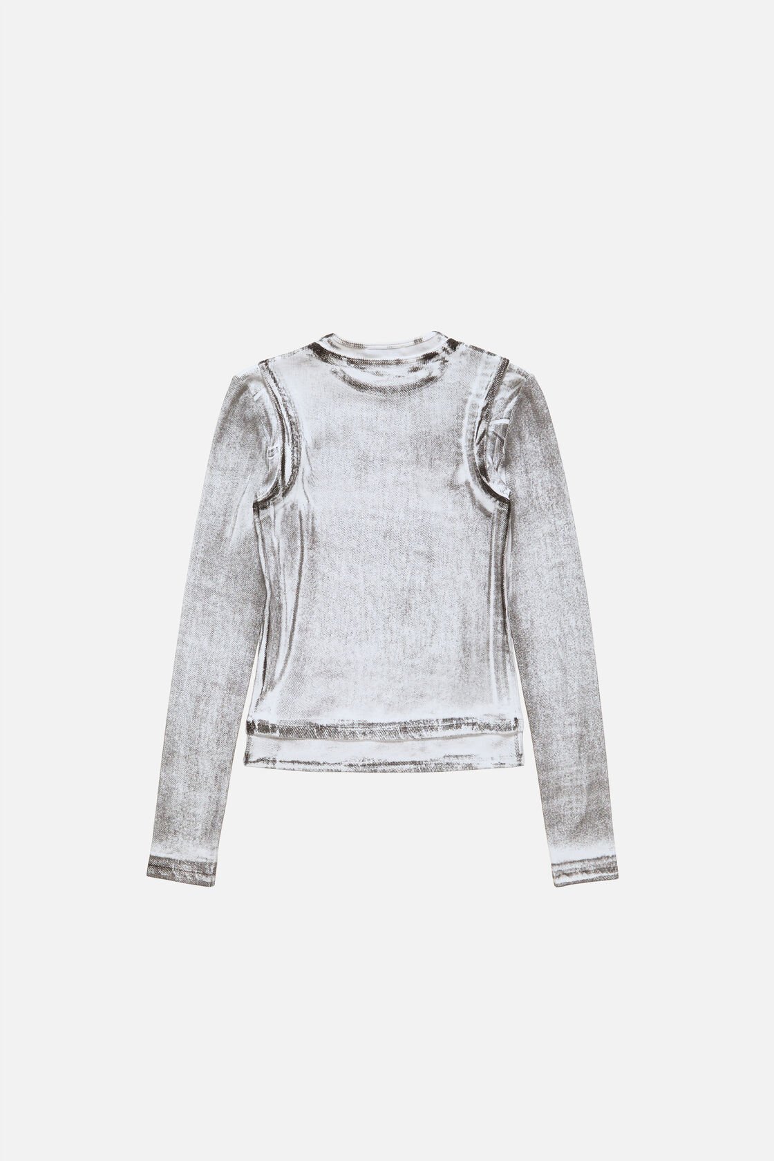 Layered logo t-shirt, Black/white, 2000x