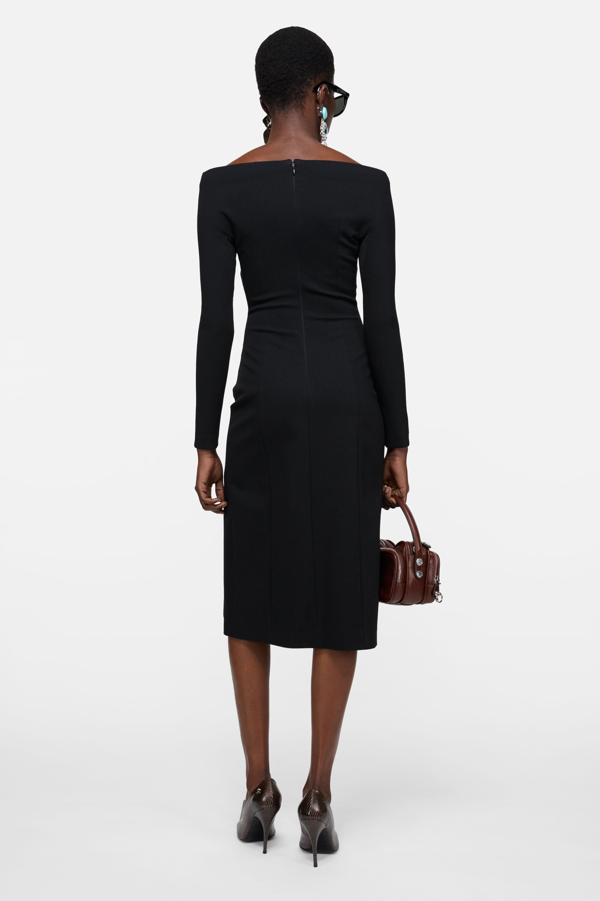 Acne Studios - Long-sleeve midi dress - Black