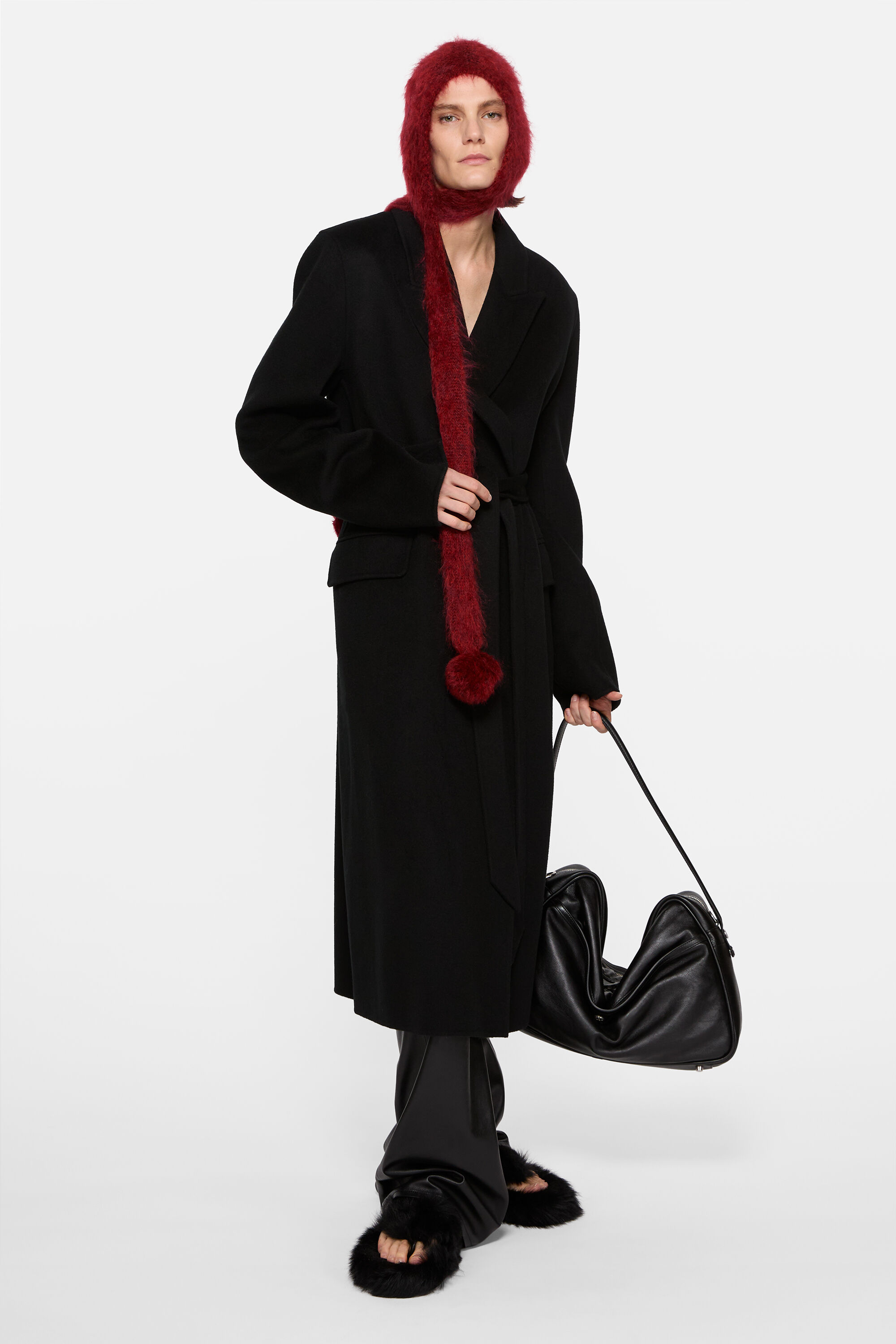 Acne Studios - Mohair cap with earflaps - Burgundy Acne Studios - Mohair cap with earflaps - Burgundy