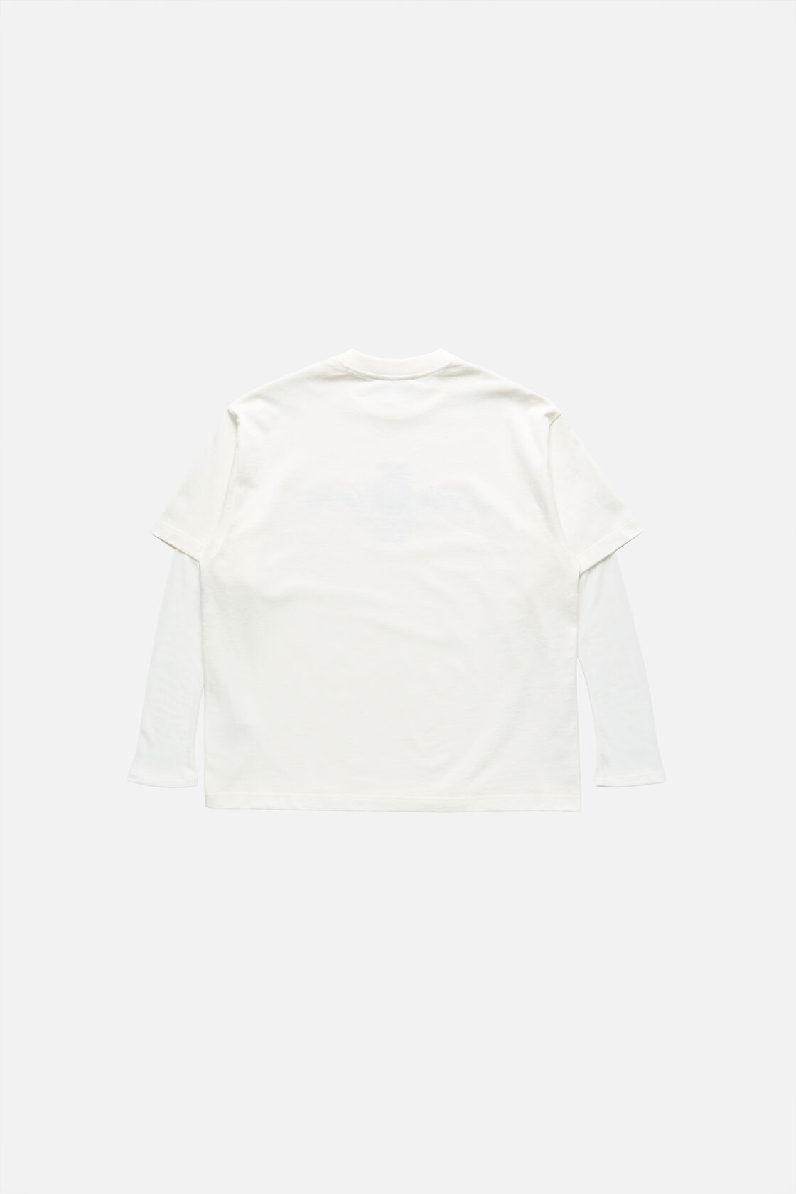 Embroidered t-shirt, Off white/ecru, 2000x