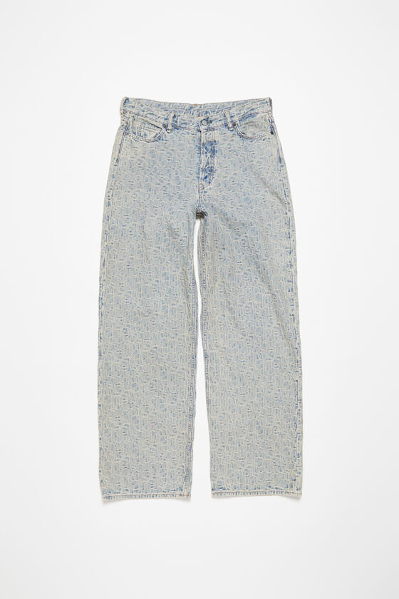 Acne Studios - Baggy fit jeans - 1981M Monogram - Blue/beige 