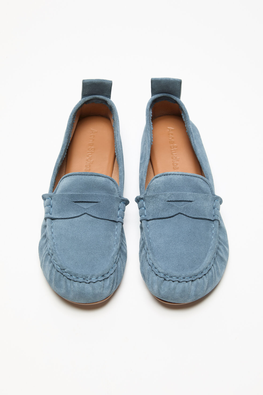 Suede loafer, Denim blue, 2000x