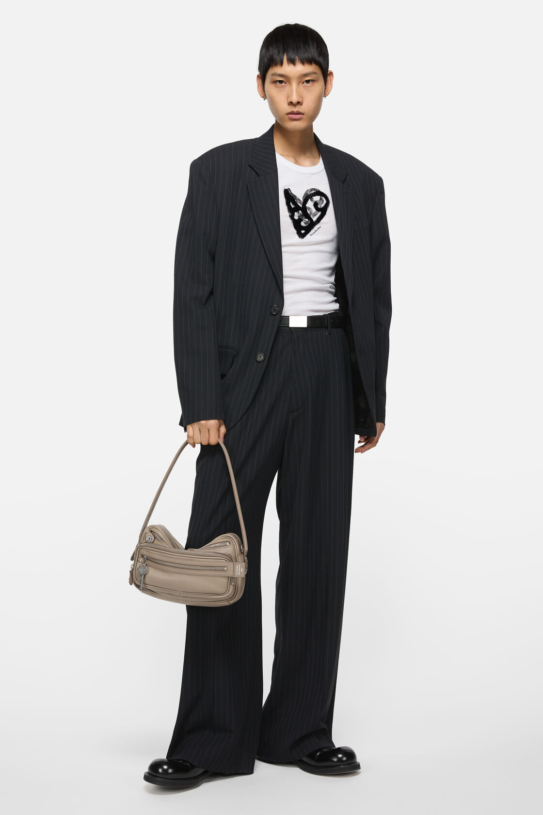 Relaxed fit suit jacket, Navy, 2000x