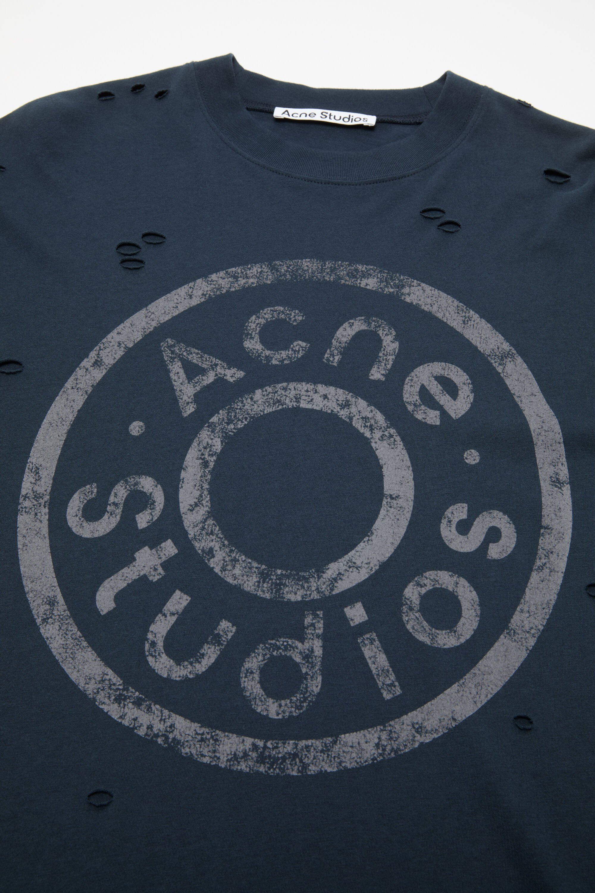 Acne Studios - Layered logo t-shirt - Dark navy