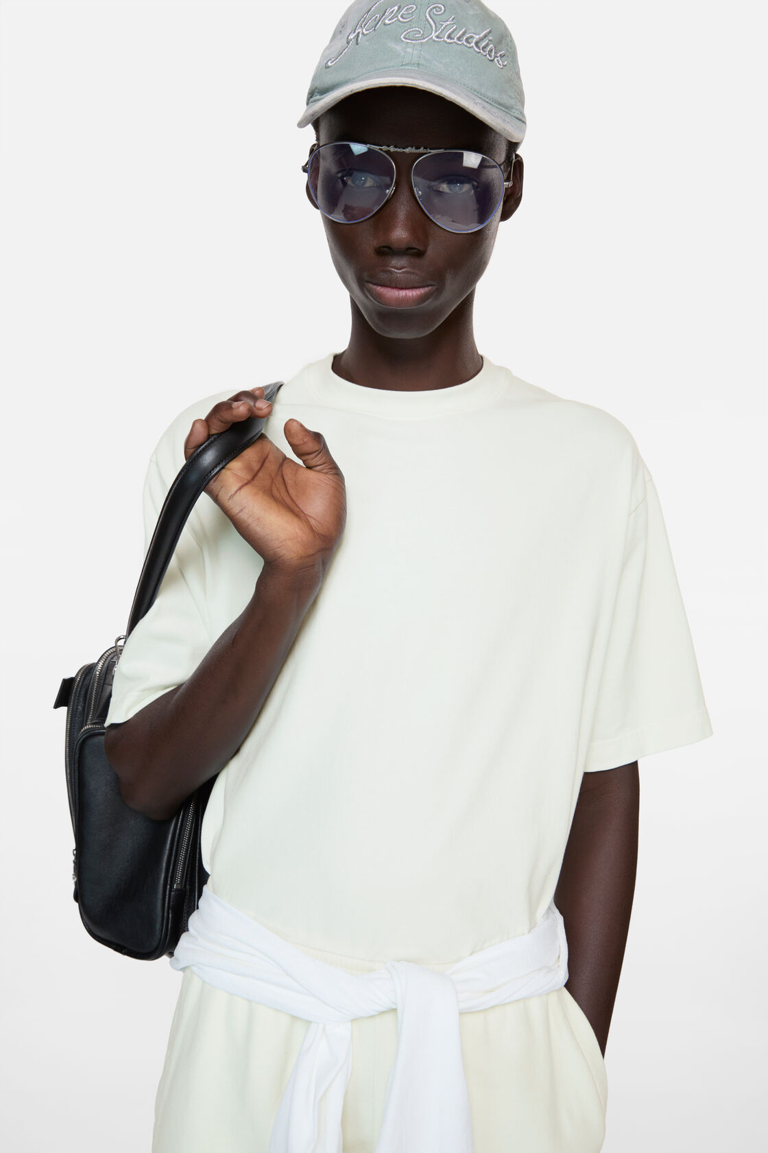 Rubber logo t-shirt, Ice White, 2000x