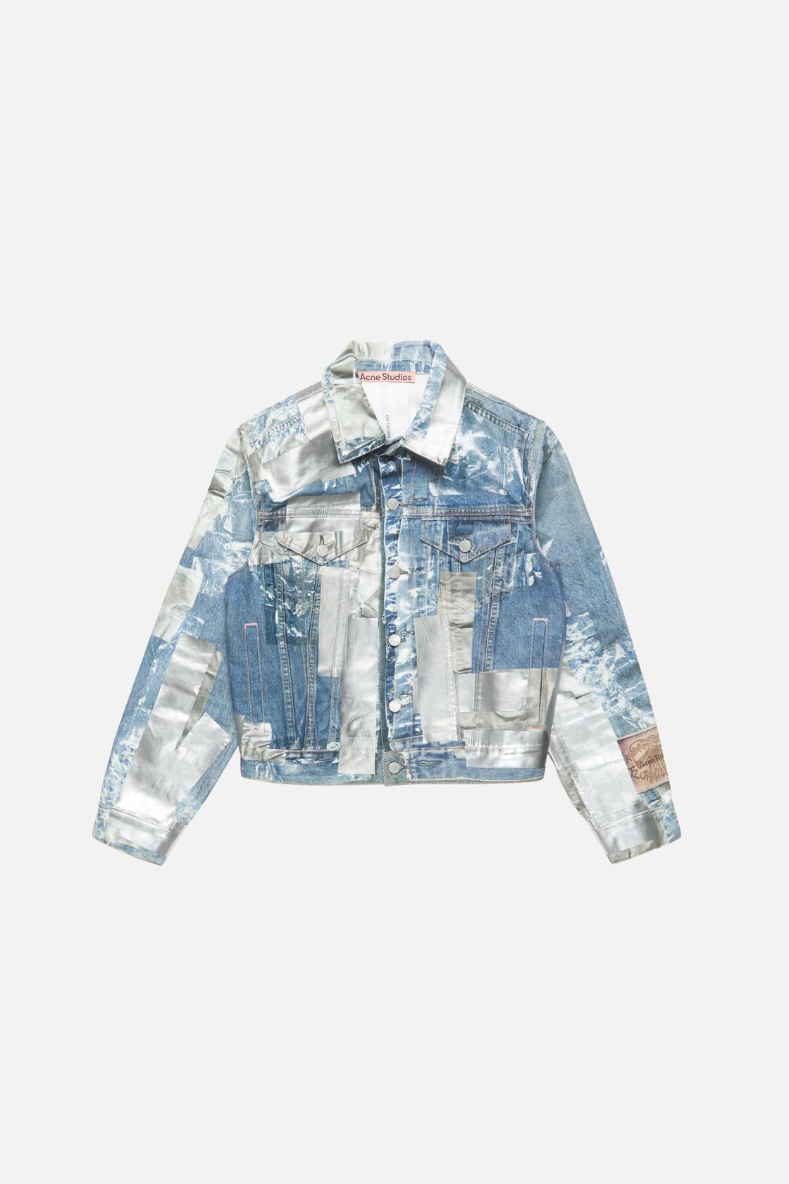 Trompe l&rsquo;oeil denim jacket, Mid blue, 2000x