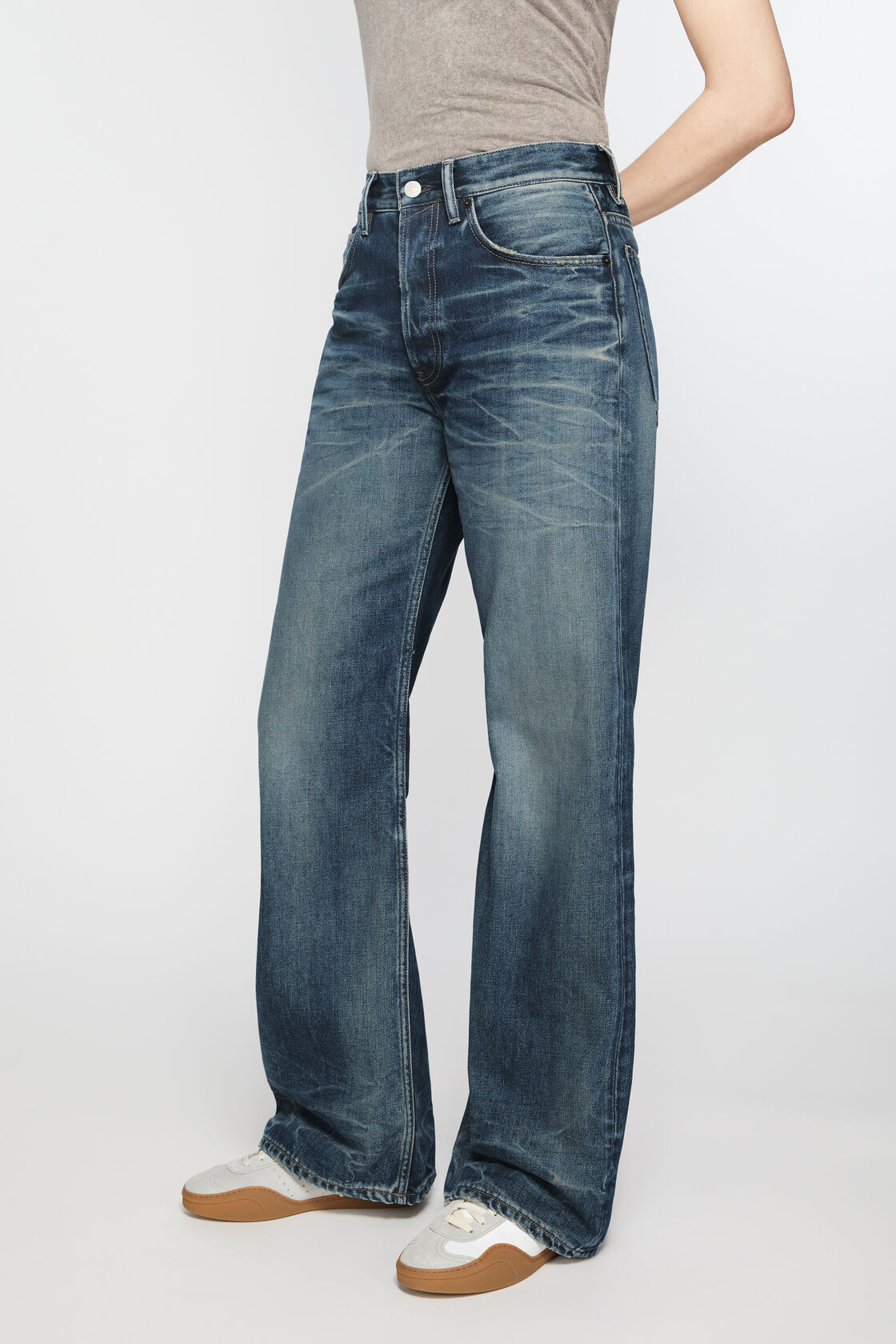 Loose fit jeans - 2021F, Mid Blue, 2000x