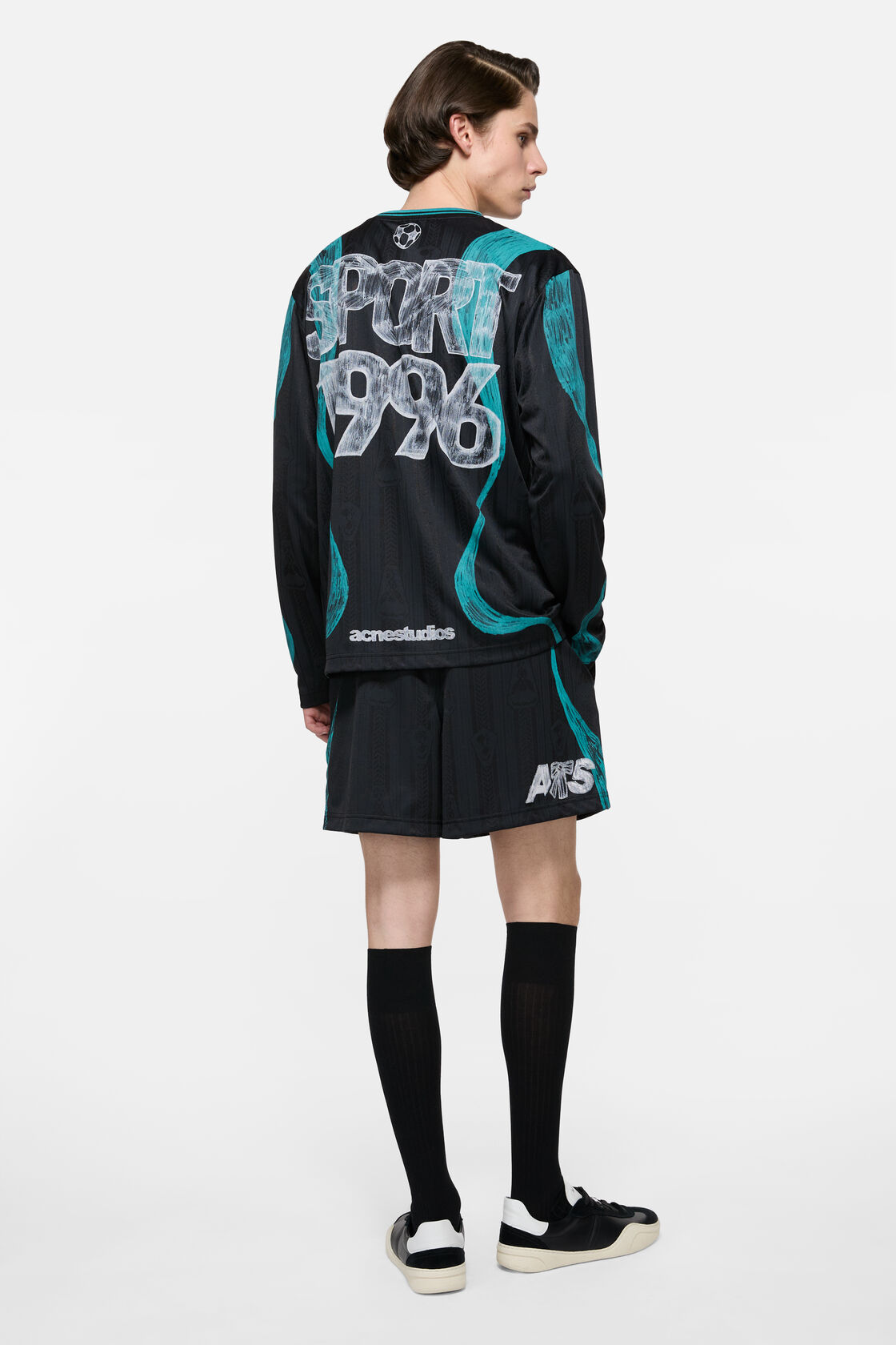 Sports jersey graphic t-shirt, Black, 2000x