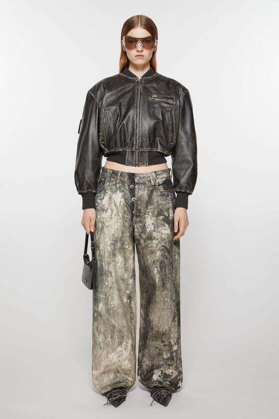 Acne Studios - Bomberjacke aus Leder - Schwarz 