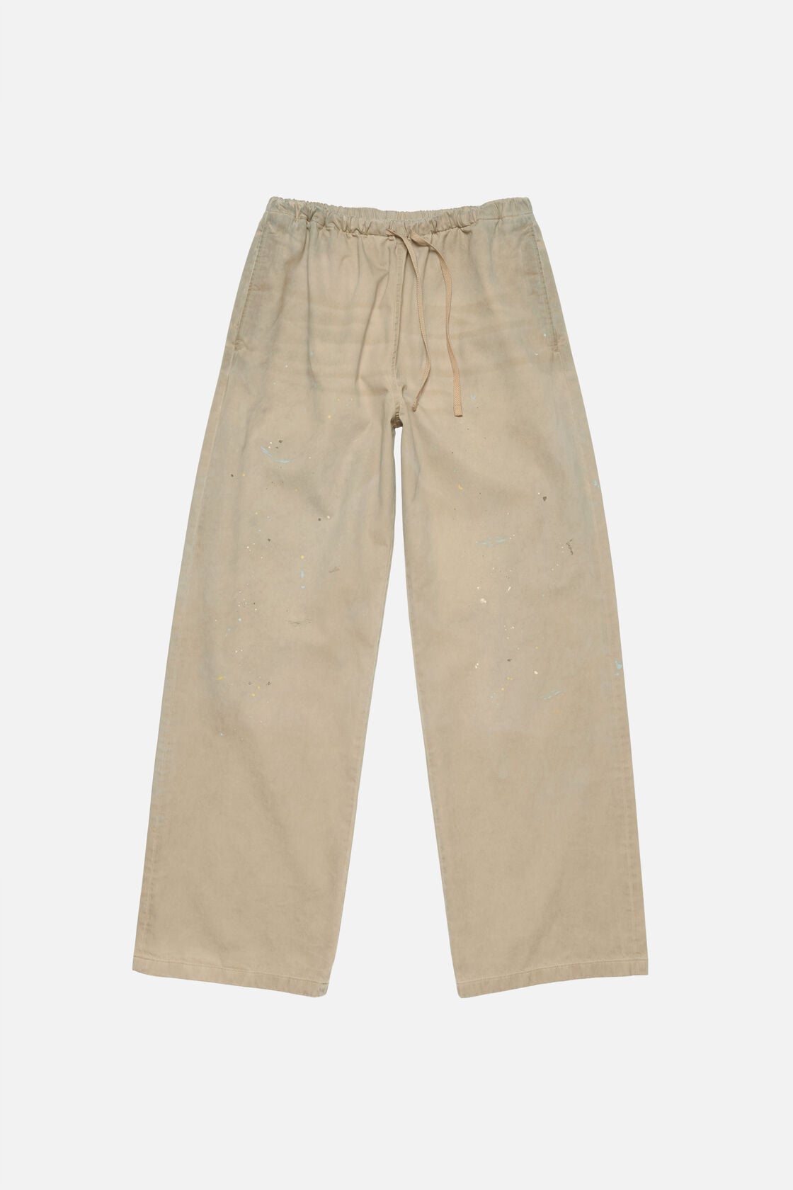 Washed twill trousers, Light beige, 2000x