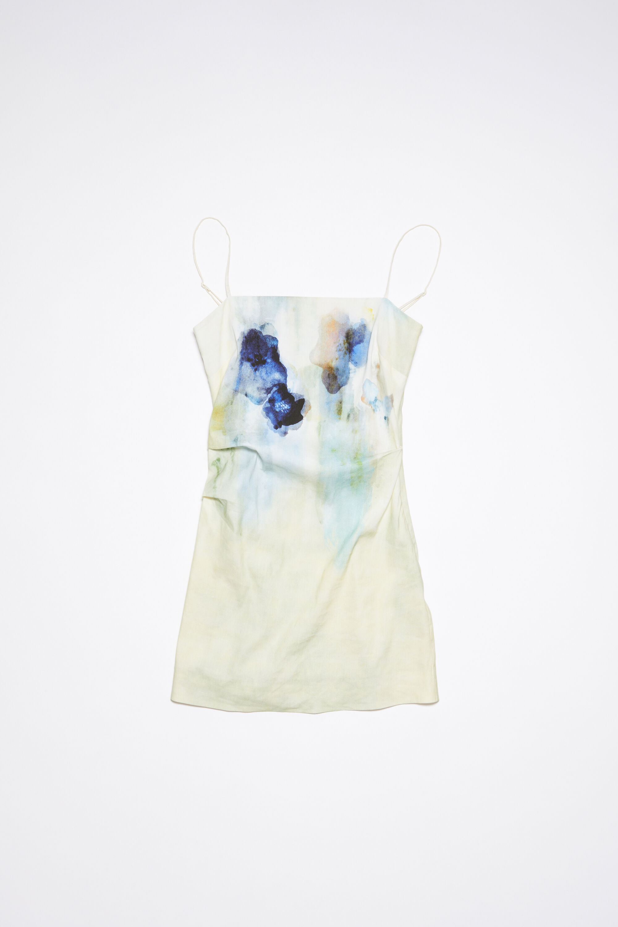 Acne Studios - Linen blend strap dress - Blue