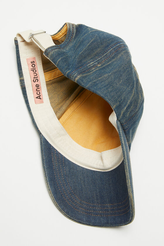Acne Studios - デニムロゴキャップ - ダークブルー