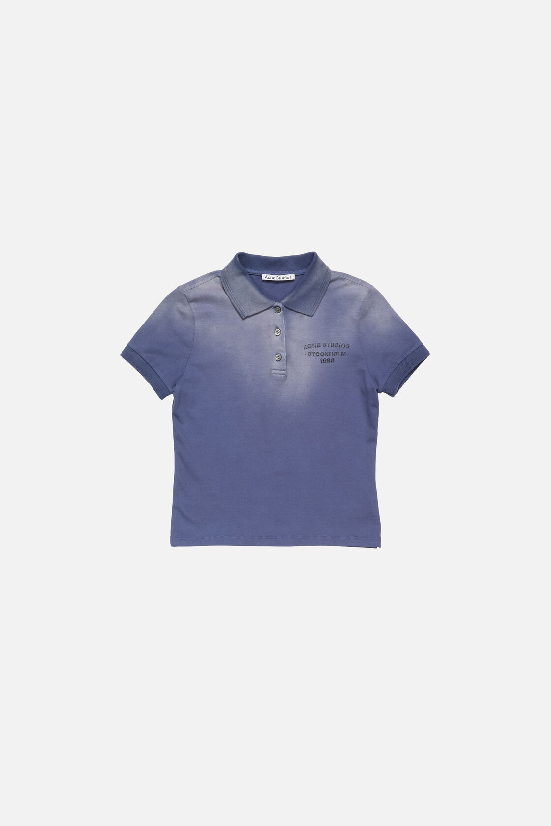 Sprayed polo t-shirt, Navy blue, 2000x