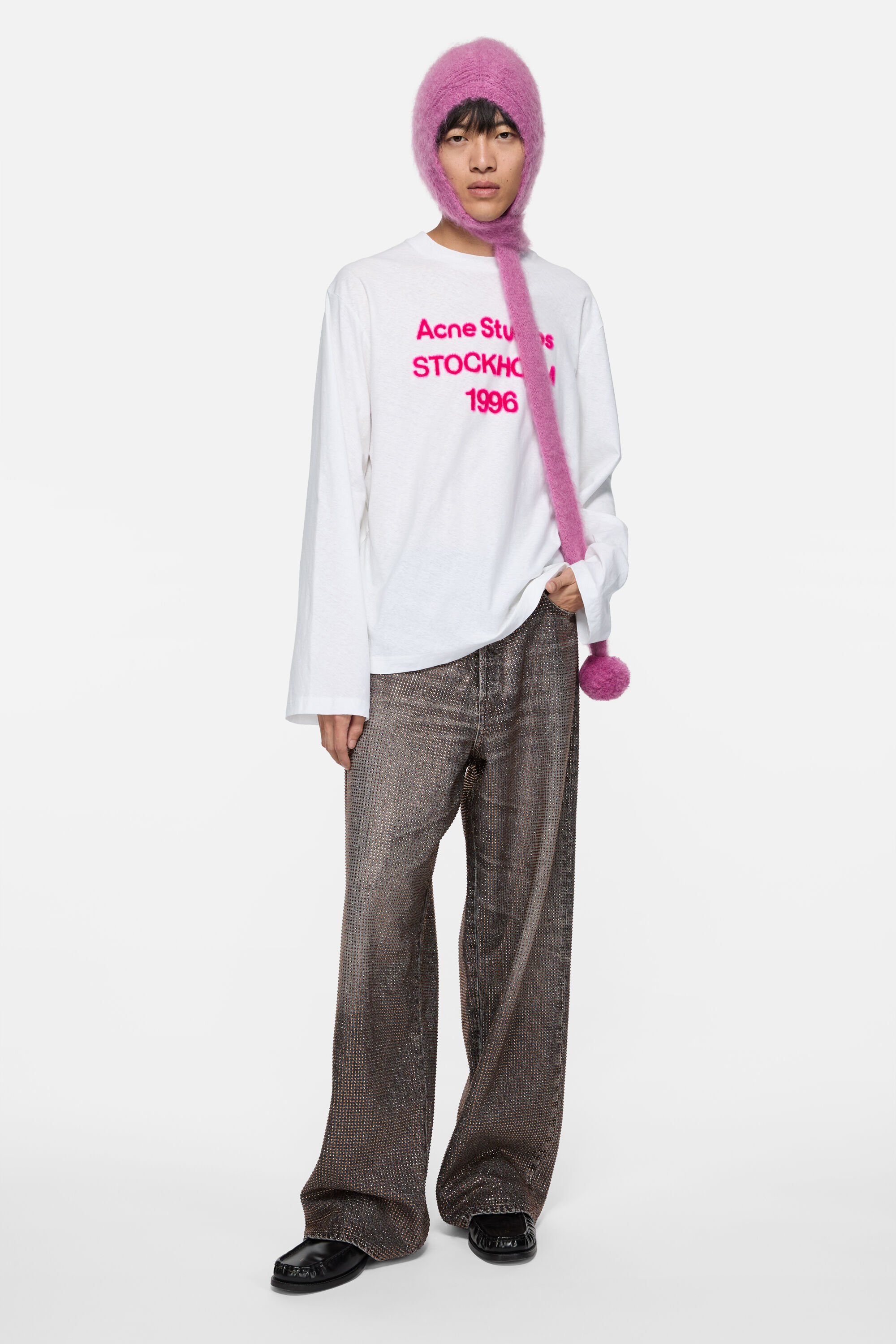 Acne Studios - Logo t-shirt - relaxed fit - Off white