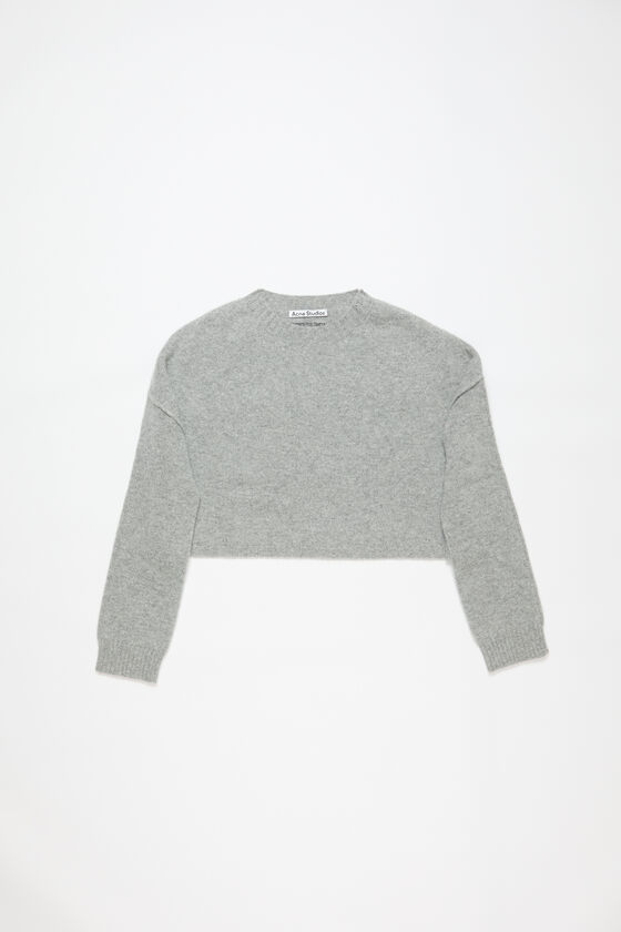Acne Studios - ウールカシミヤセーター - グレーメランジ