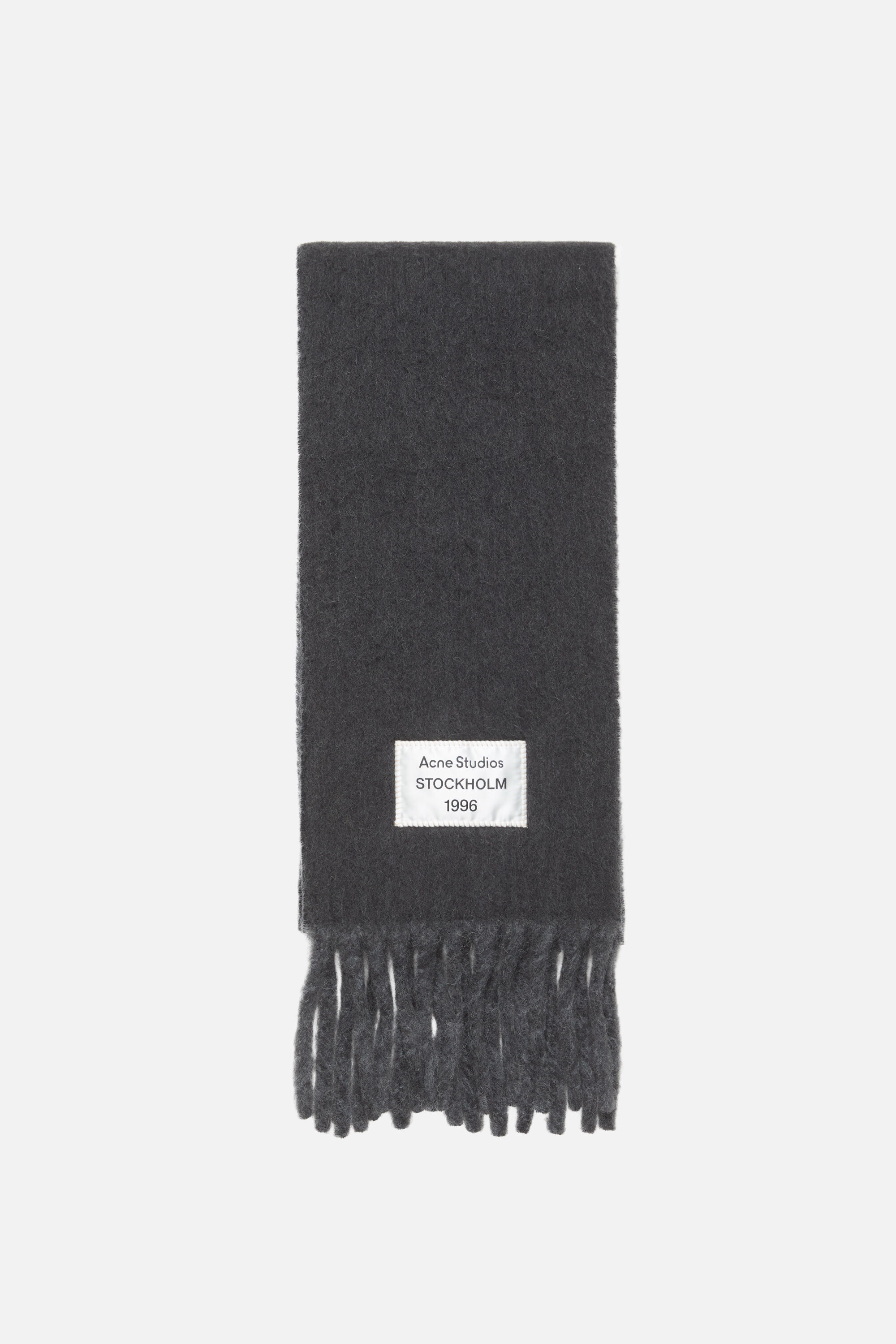 Acne Studios - Bicolour Alpaca Scarf - Black/grey