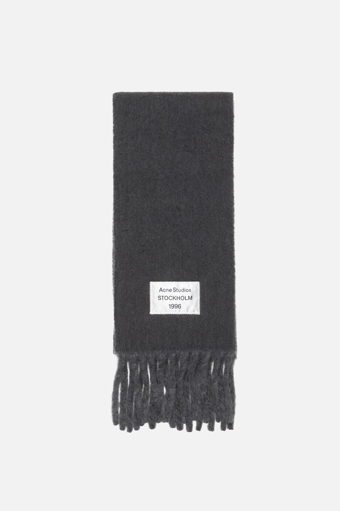 Bicolour Alpaca Scarf, Anthracite/grey, 2000x