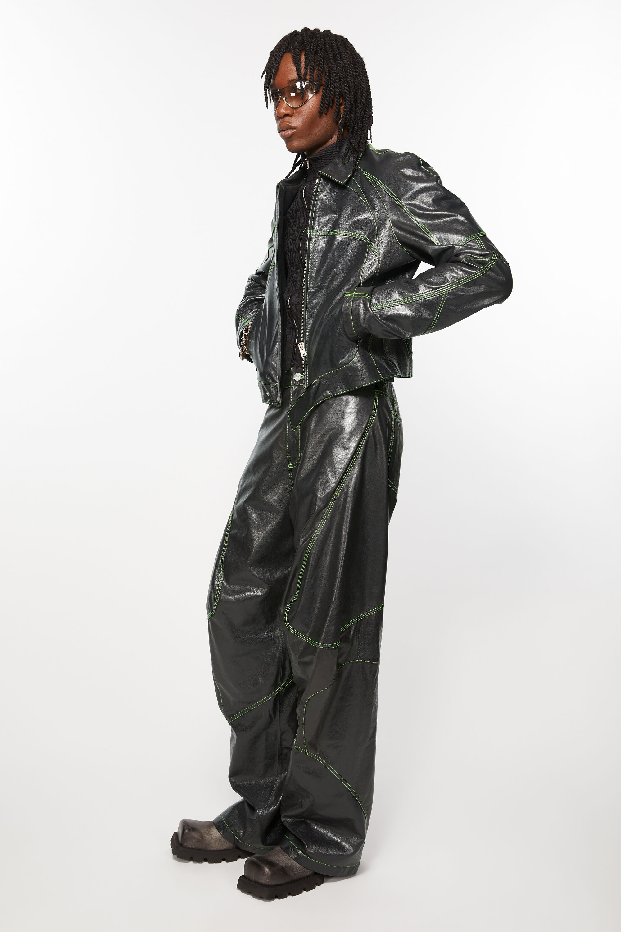 Acne Studios - Leather jacket - Anthracite grey Acne Studios - Leather jacket - Anthracite grey