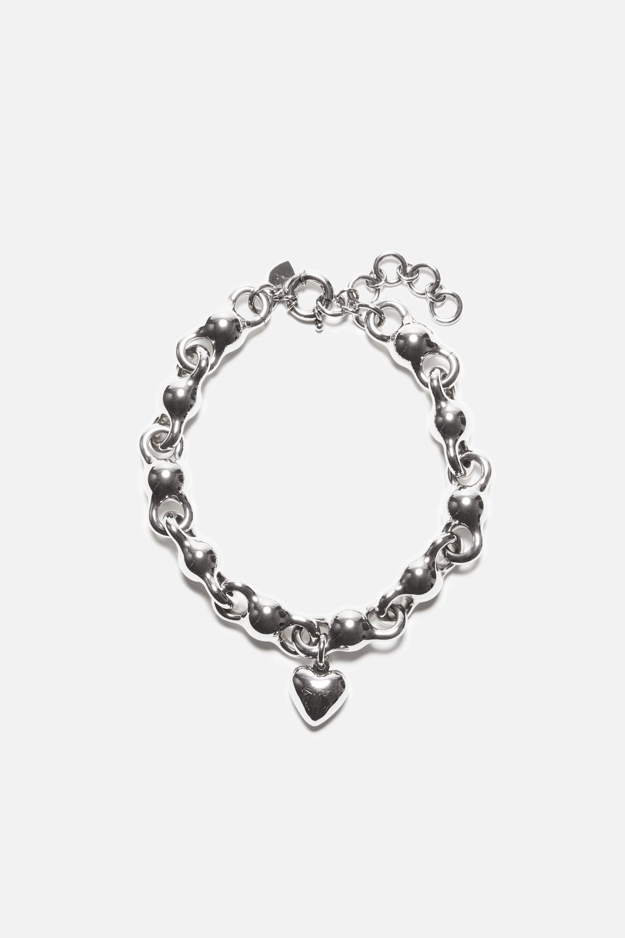 Acne Studios ネックレス Acne Studios - Logo stamp pendant necklace - Silver