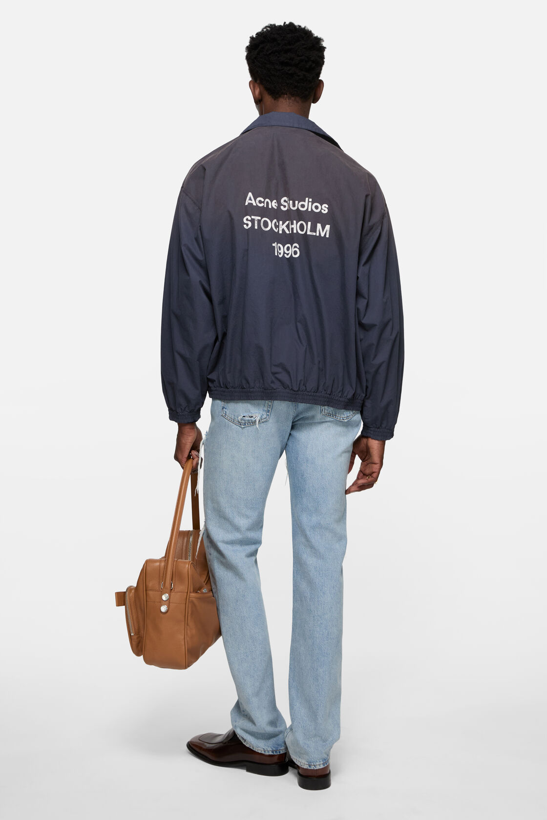 Washed logo jacket, Navy, 2000x