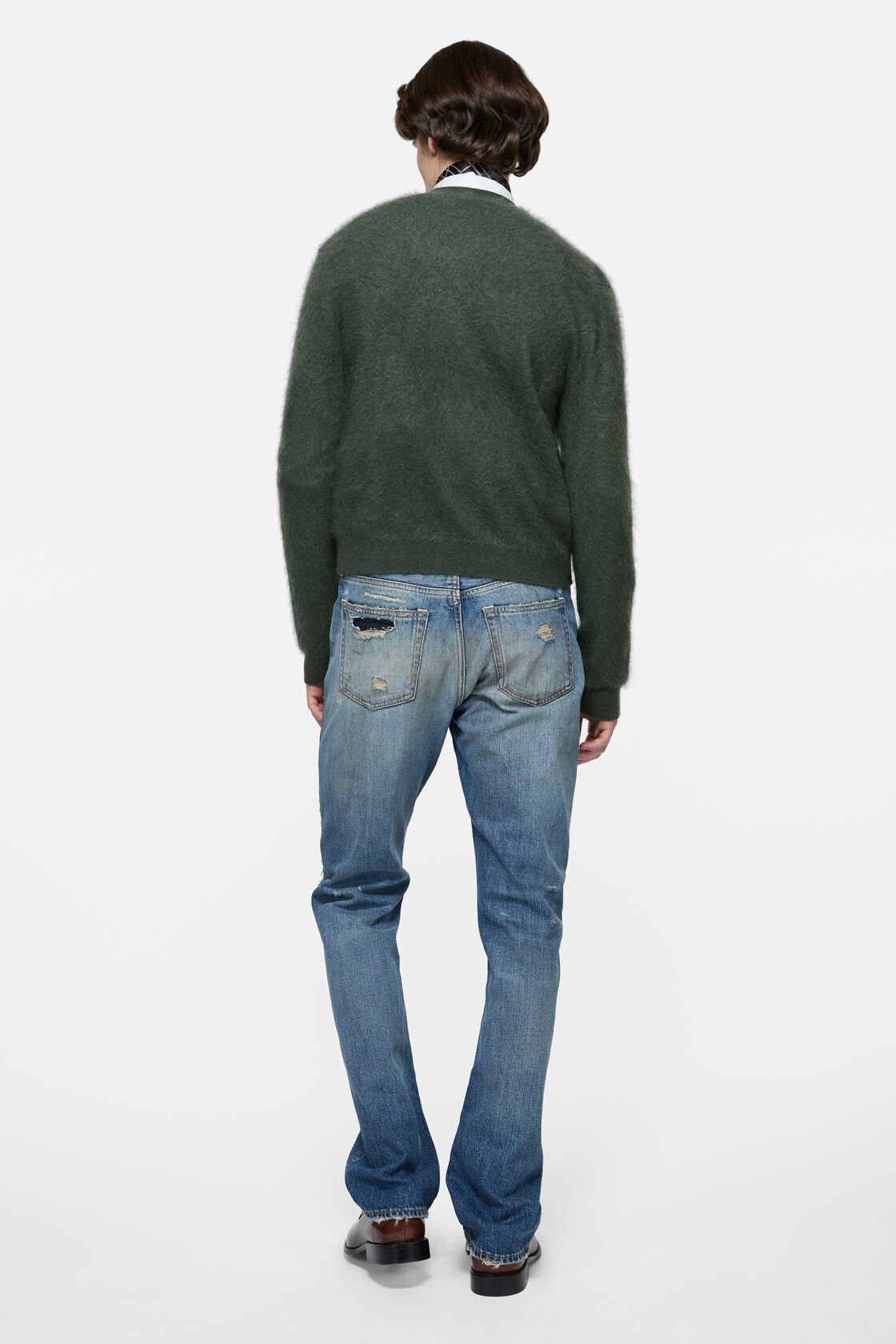 Cashmere cardigan, Dark green, 2000x