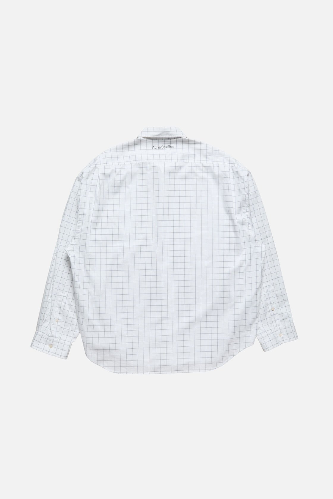 Check button-up shirt, White/black, 2000x