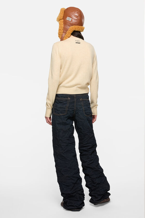 Cardigan Yak Wool - Acne Studios x Moomin, Oatmeal melange, 2000x