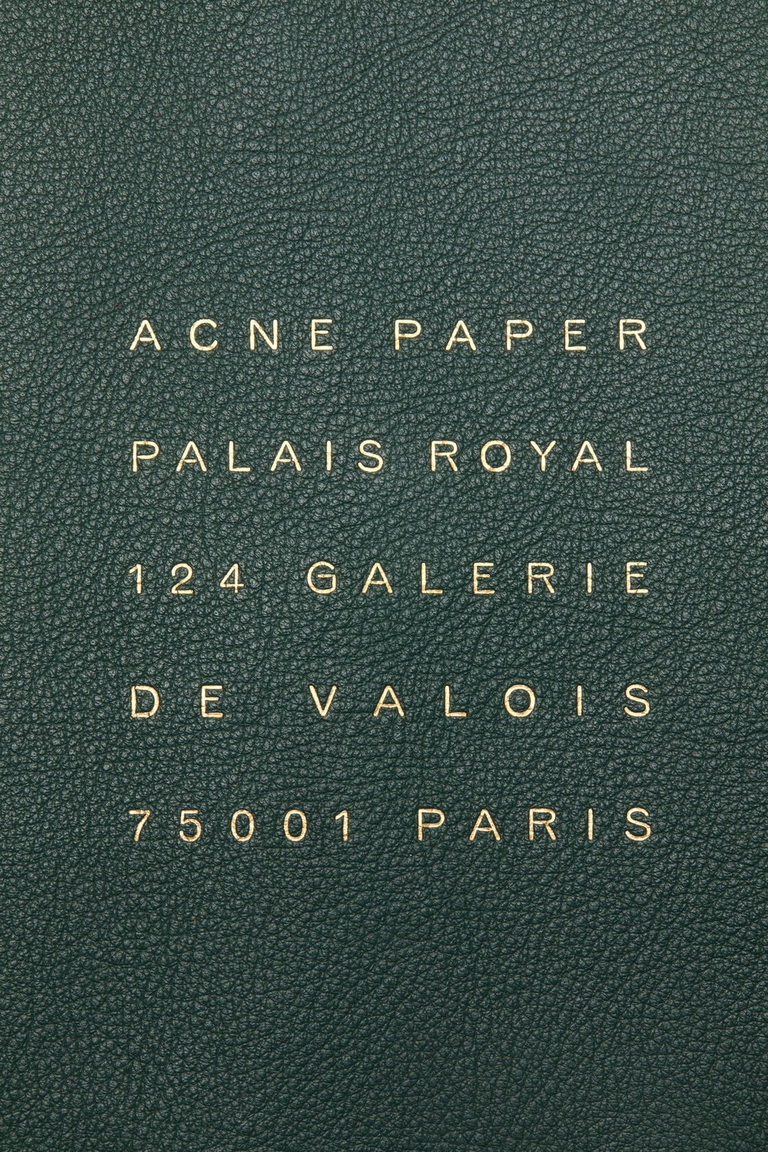 Acne Paper Palais Royal notebook &ndash; large, Dark green, 2000x