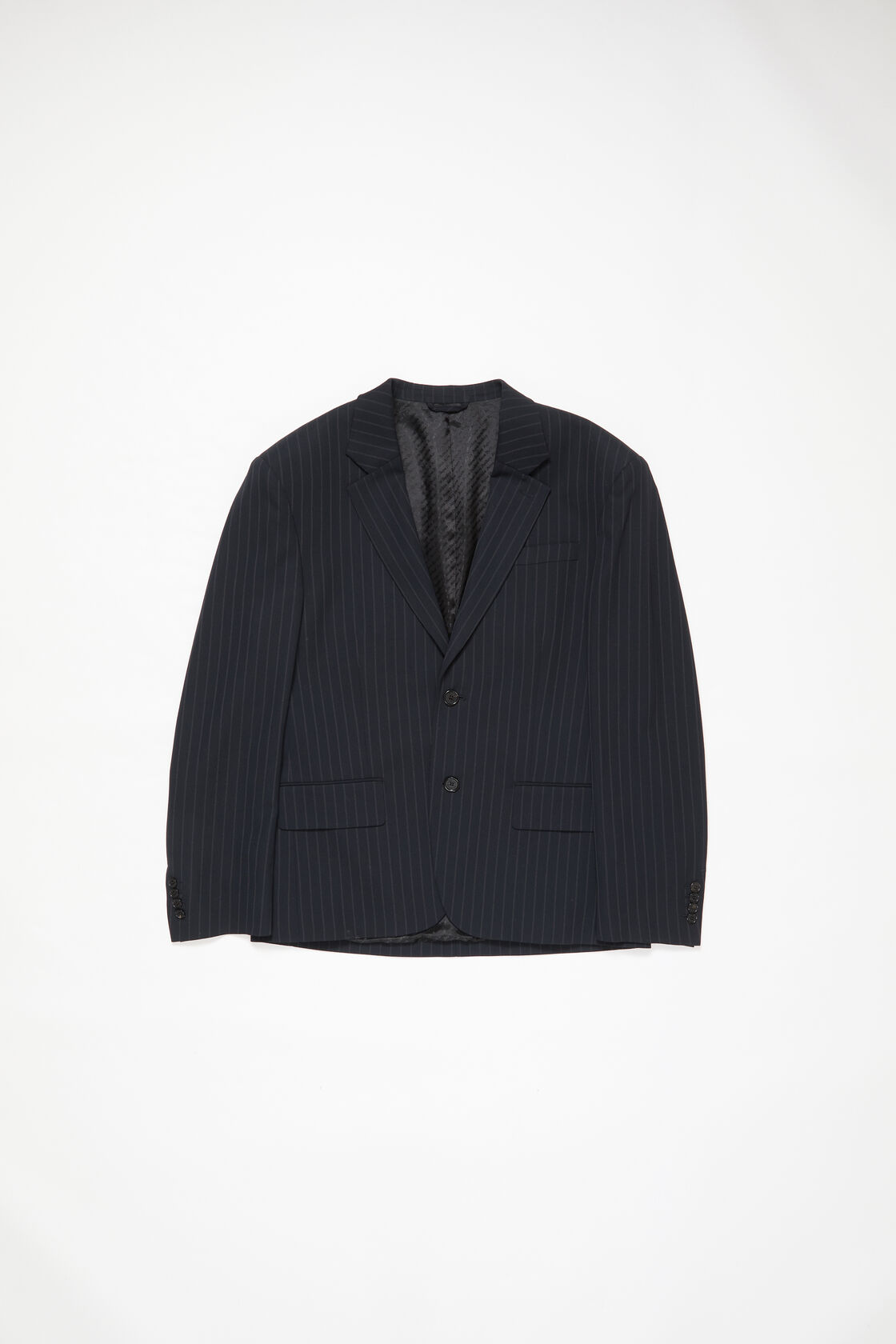 Pinstripe suit jacket, Navy, 2000x