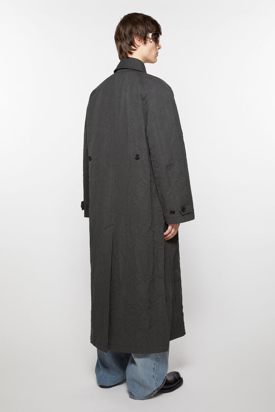 Acne Studios - Trenchcoat mit Knittereffekt - Dunkelgrau