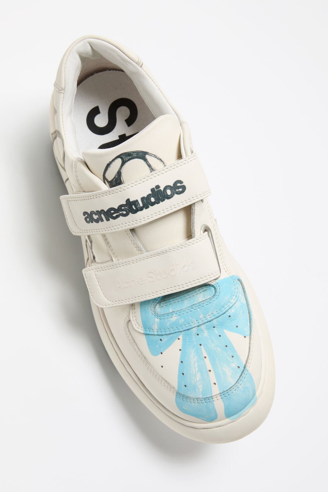 Velcro platform sneakers, Off white/off white, 2000x