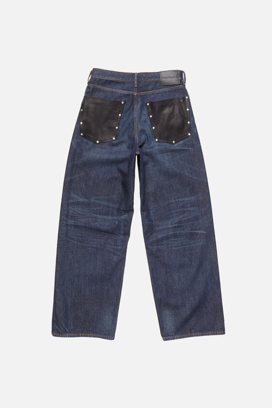 Acne Studios 1981 U Deep Dive Leather, Dark Blue